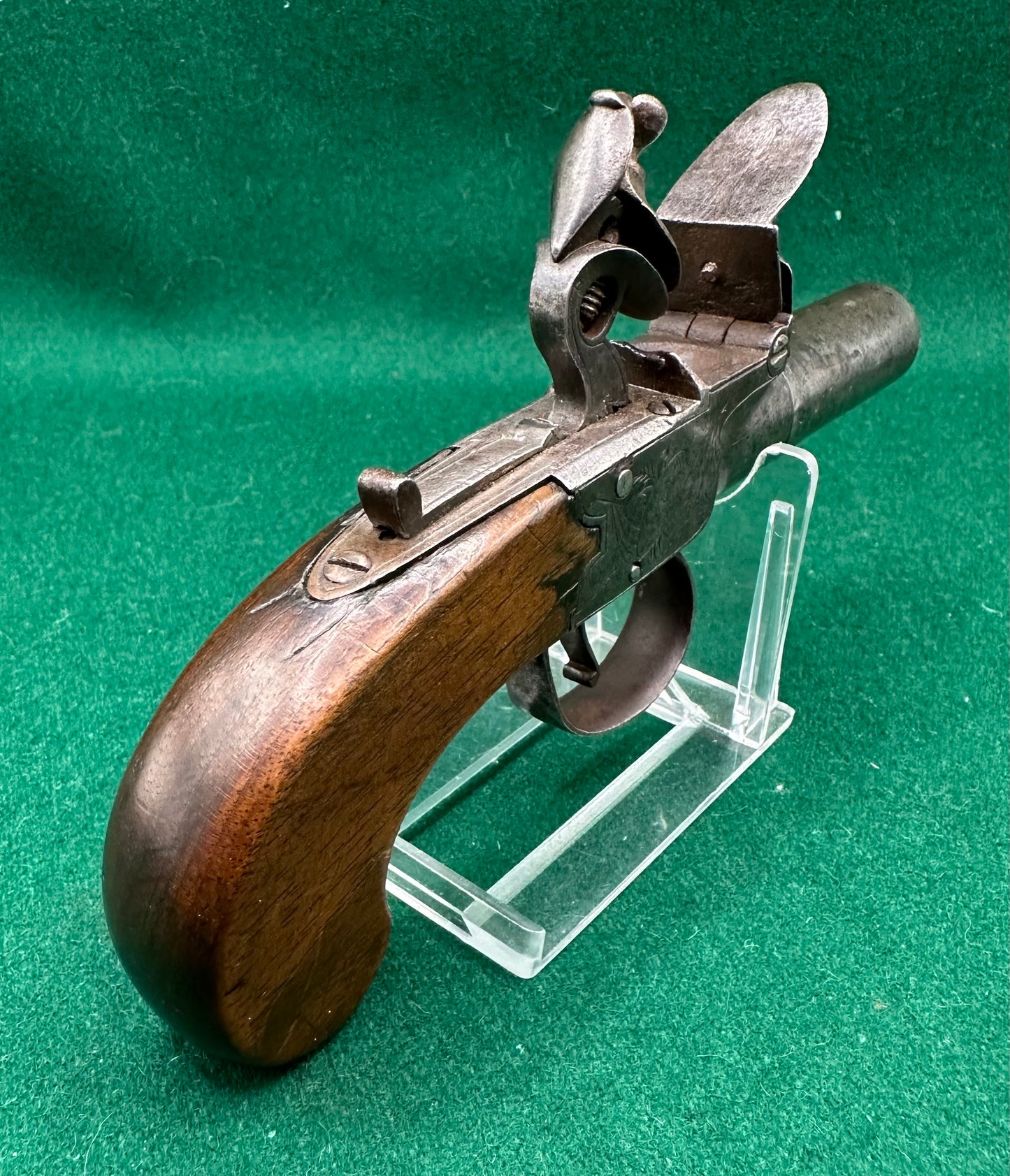 Flintlock Boxlock Pocket Pistol By Calvert Of Leeds