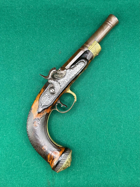 Stunning Percussion Cap Continental Blunderbuss Pistol