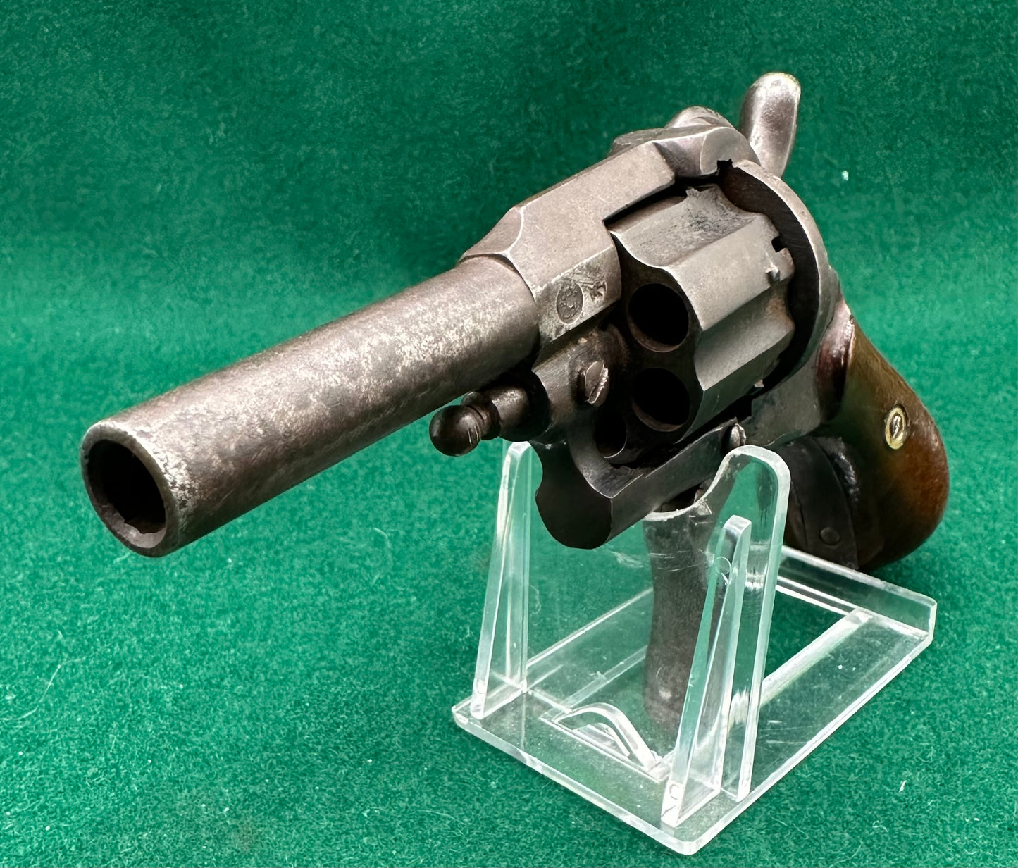 A Pipe Cased 7mm Pinfire Pocket Revolver By Dresse-Laloux