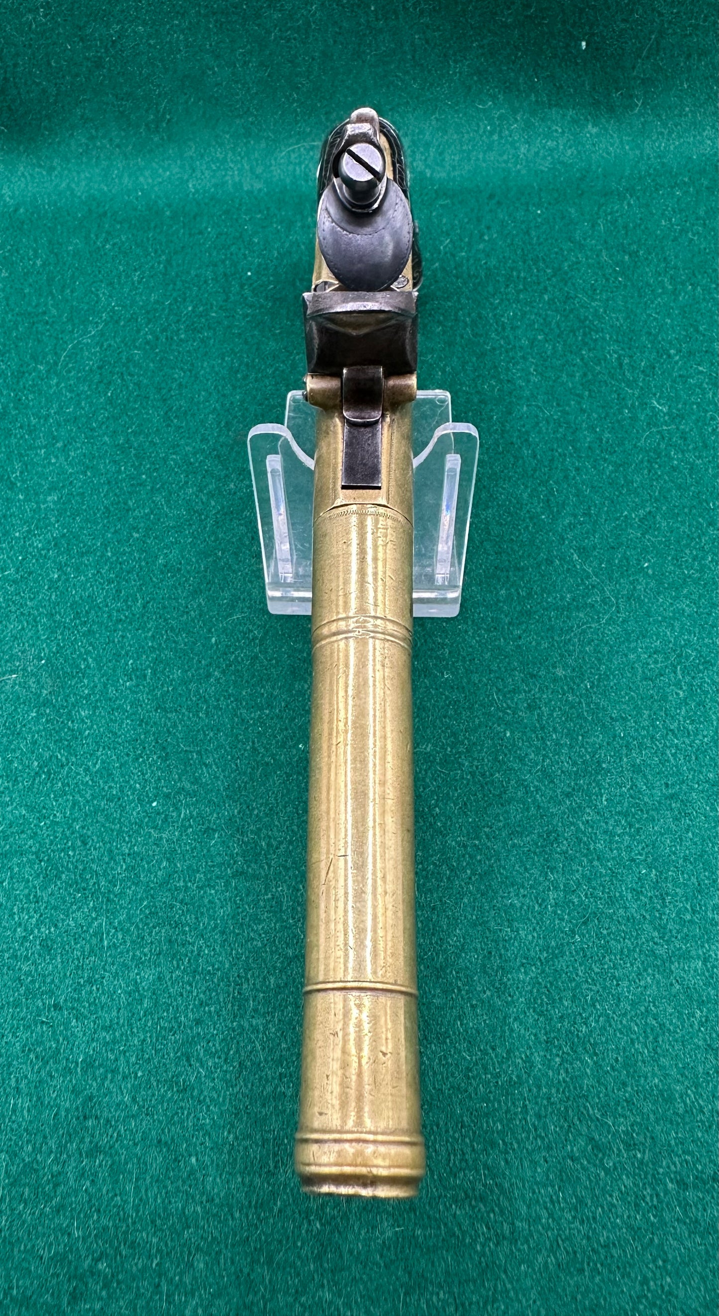 Brass Flintlock Boxlock Queen Anne Type Pocket Pistol By Thomas Archer