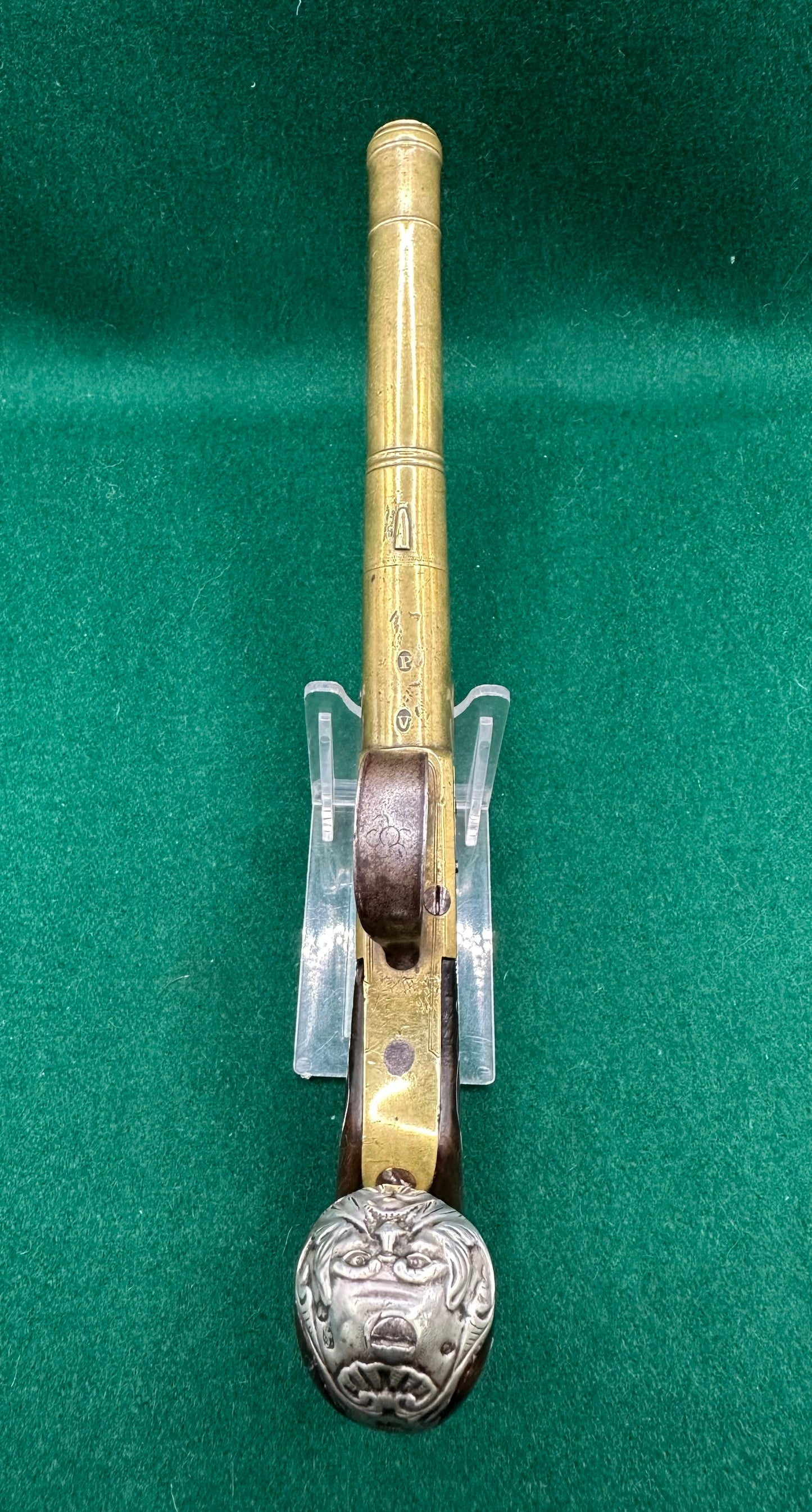 Brass Flintlock Boxlock Queen Anne Type Pocket Pistol By Thomas Archer