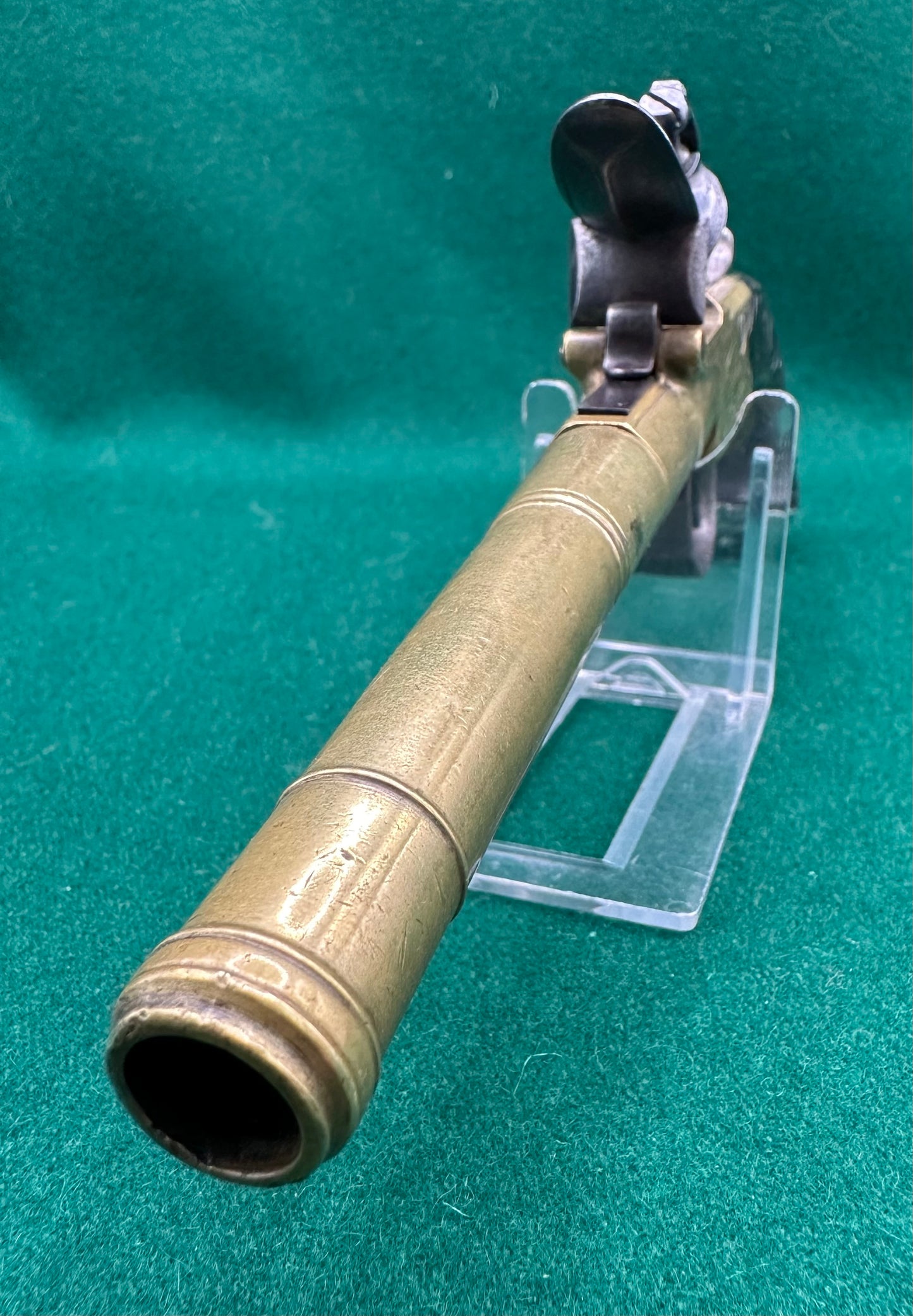 Brass Flintlock Boxlock Queen Anne Type Pocket Pistol By Thomas Archer
