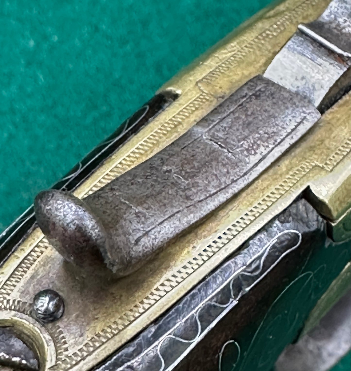 Brass Flintlock Boxlock Queen Anne Type Pocket Pistol By Thomas Archer