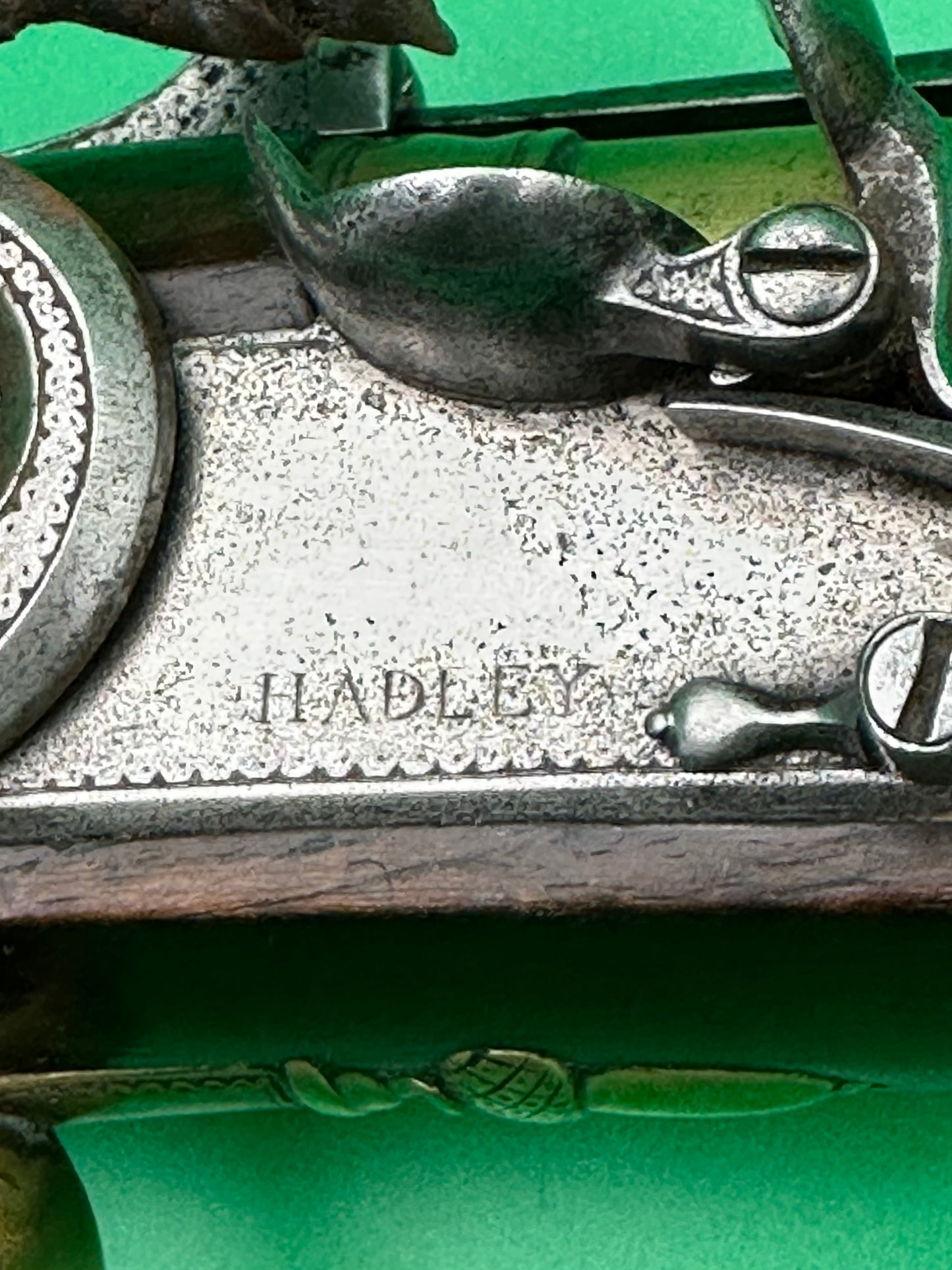 A Handsome Brass Barrelled Flintlock Blunderbuss With A Top Mounted Sprung Bayonet