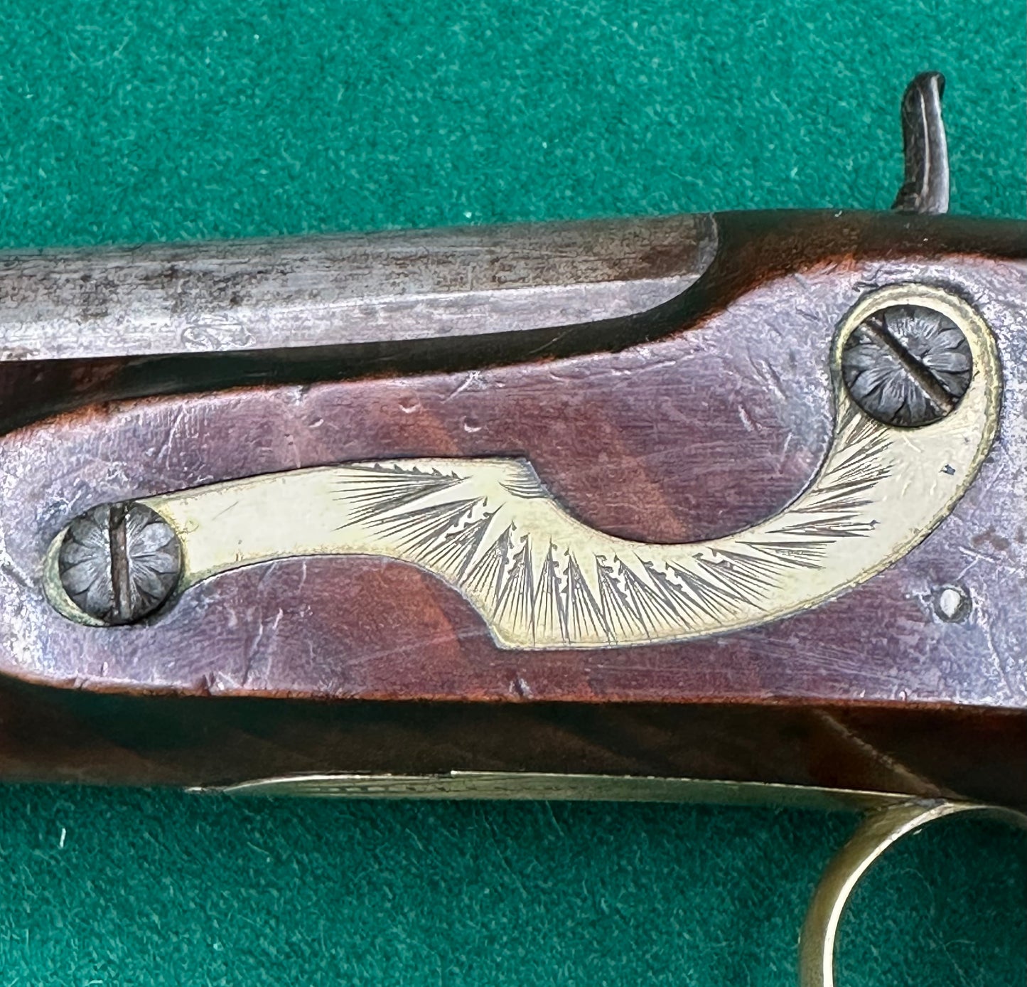 Percussion Cap Officers Pistol By H W Mortimer Converted From Flintlock