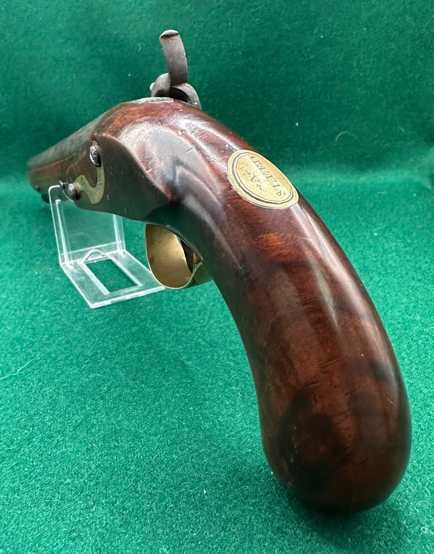 Percussion Cap Officers Pistol By H W Mortimer Converted From Flintlock