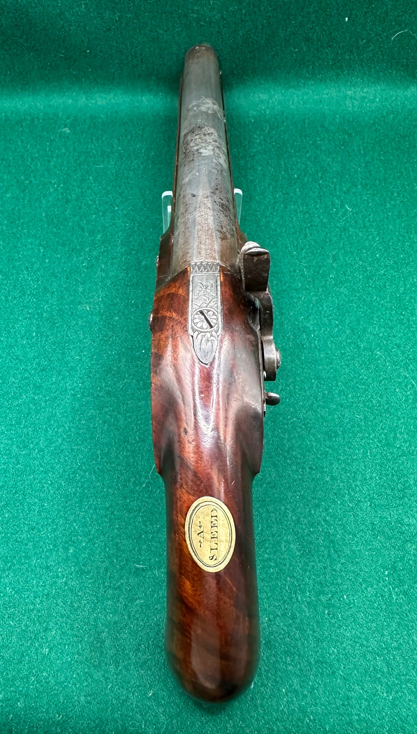Percussion Cap Officers Pistol By H W Mortimer Converted From Flintlock