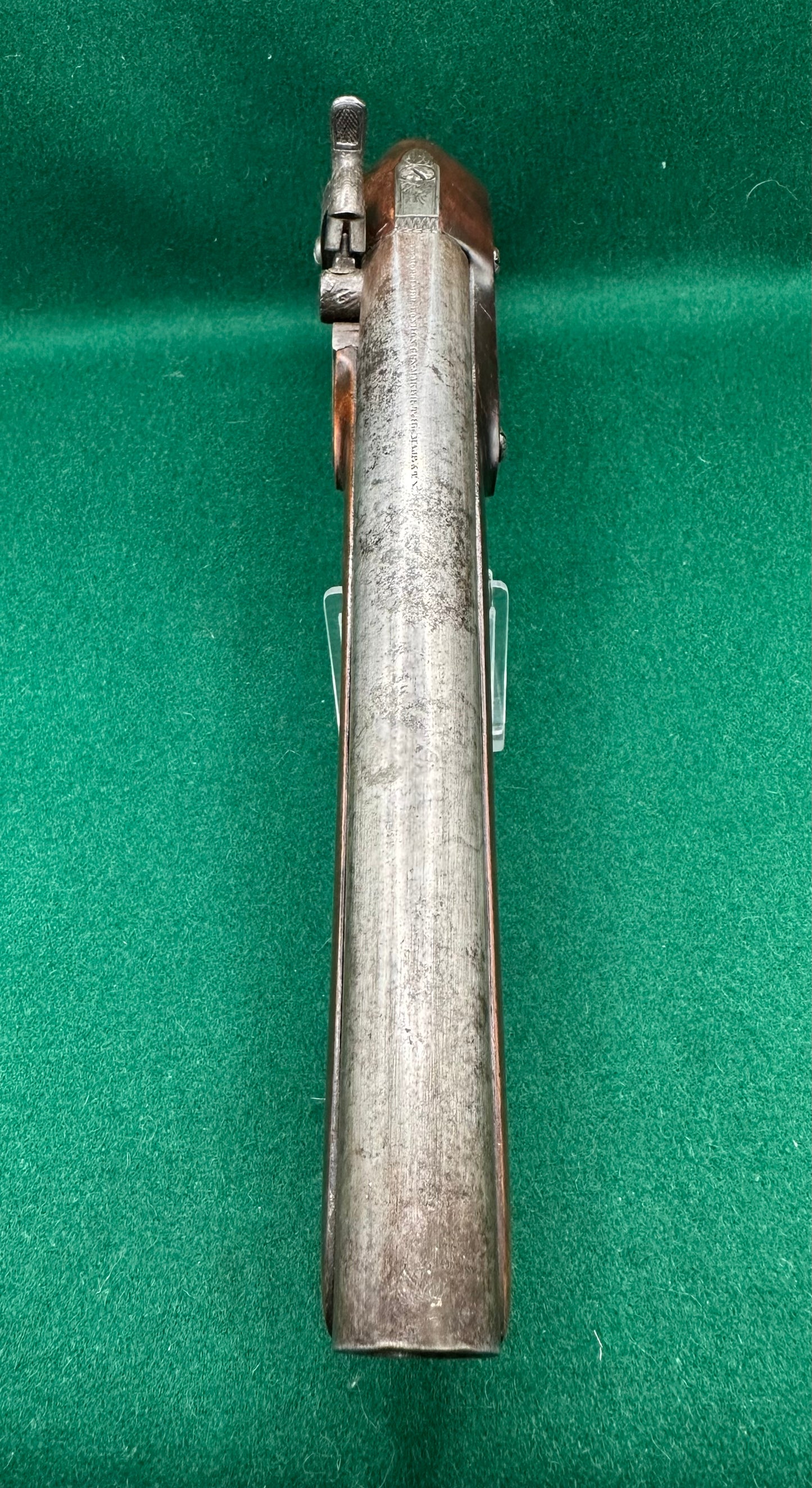Percussion Cap Officers Pistol By H W Mortimer Converted From Flintlock