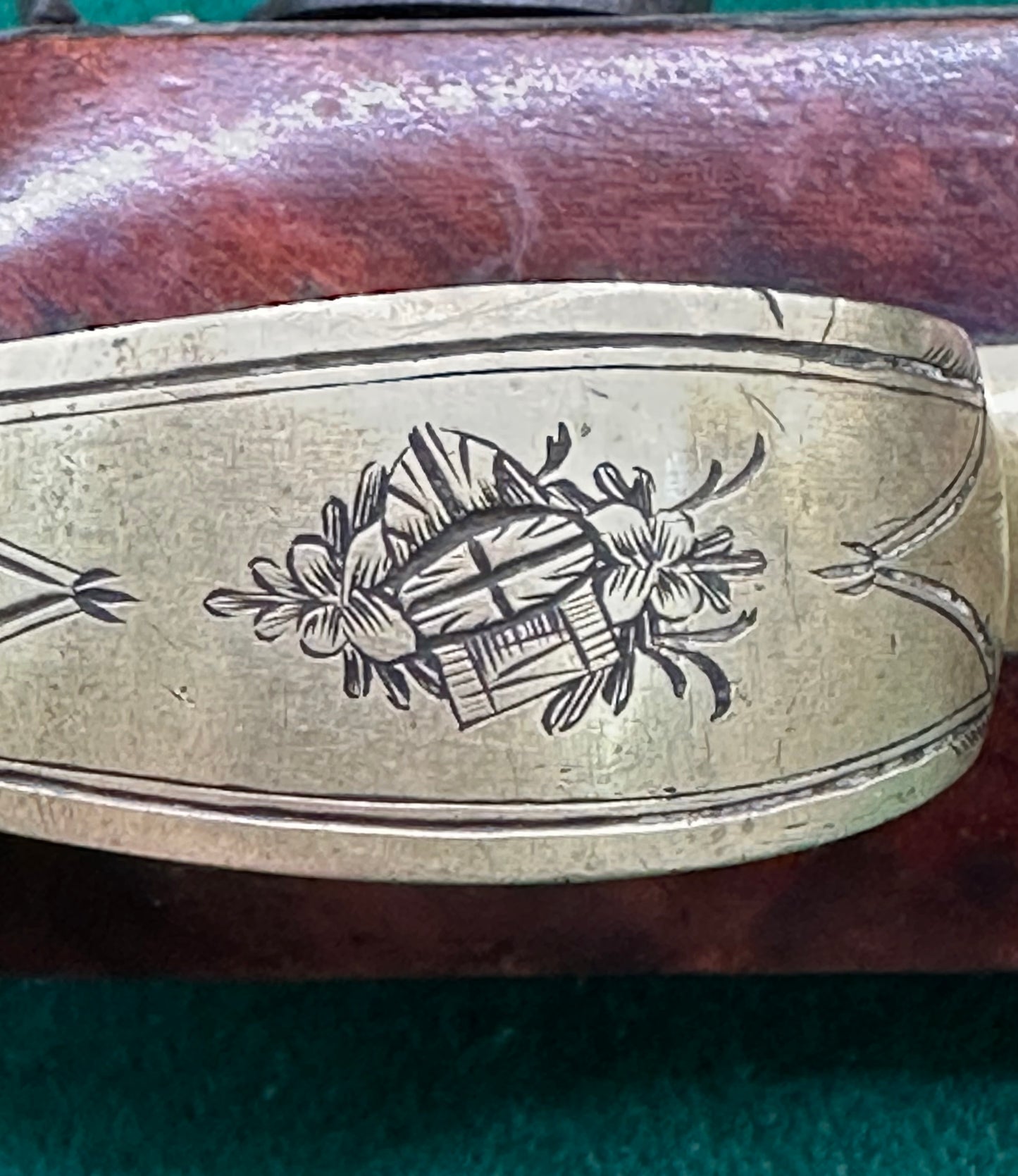 Percussion Cap Officers Pistol By H W Mortimer Converted From Flintlock