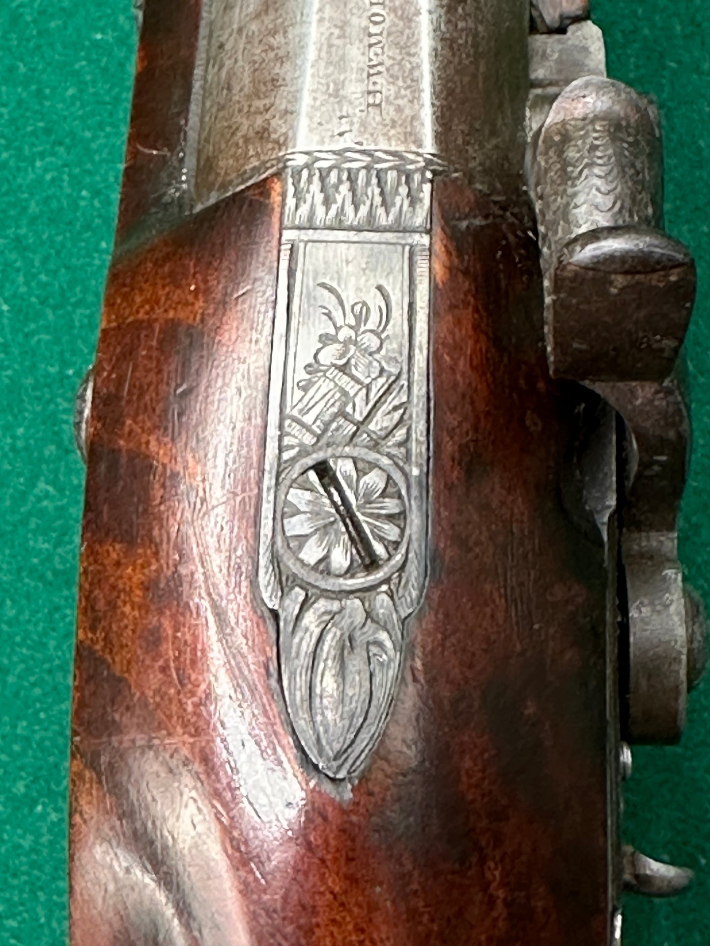 Percussion Cap Officers Pistol By H W Mortimer Converted From Flintlock