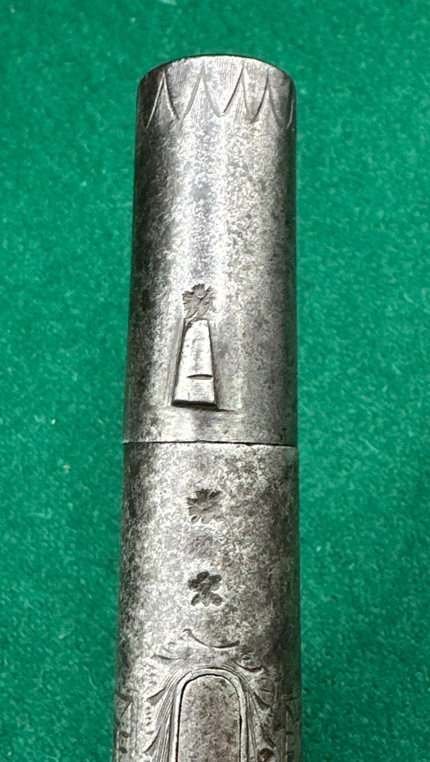 A Fine Early Percussion Cap "Top Hat" Type Pocket Pistol By Sanders Of Loughborough