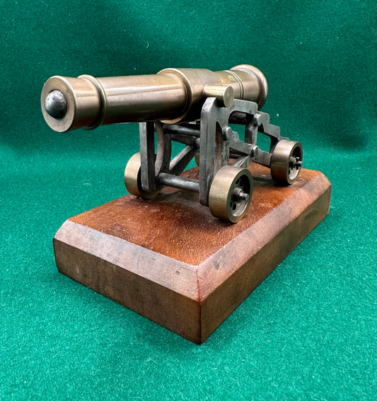 20th Century Brass Model Of A Victorian Artillery Piece