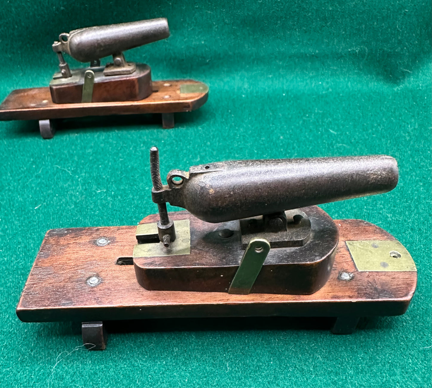 Victorian Model Or Desk Carronades Dated 1848