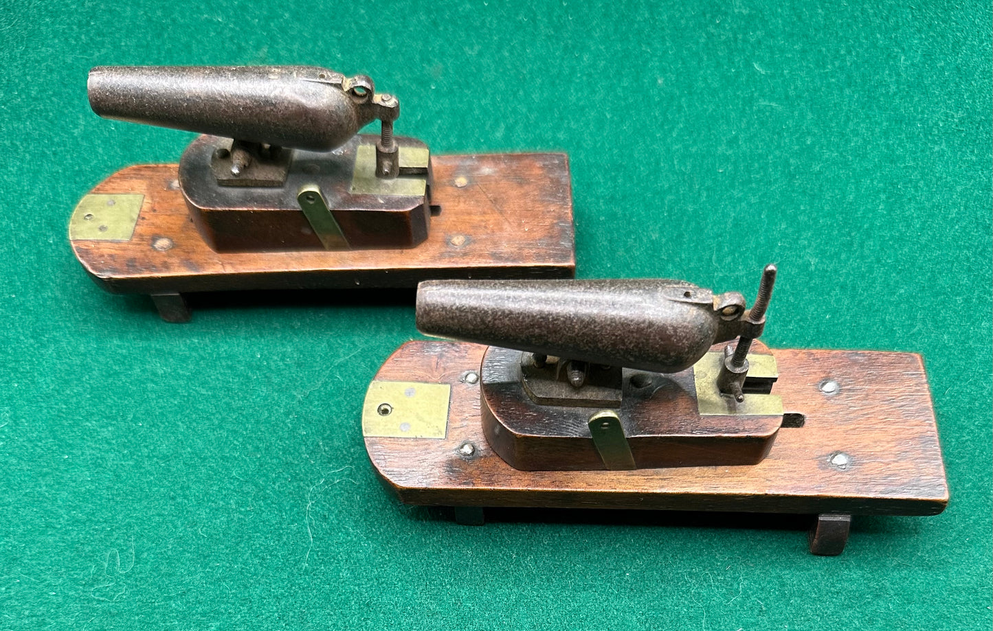 Victorian Model Or Desk Carronades Dated 1848