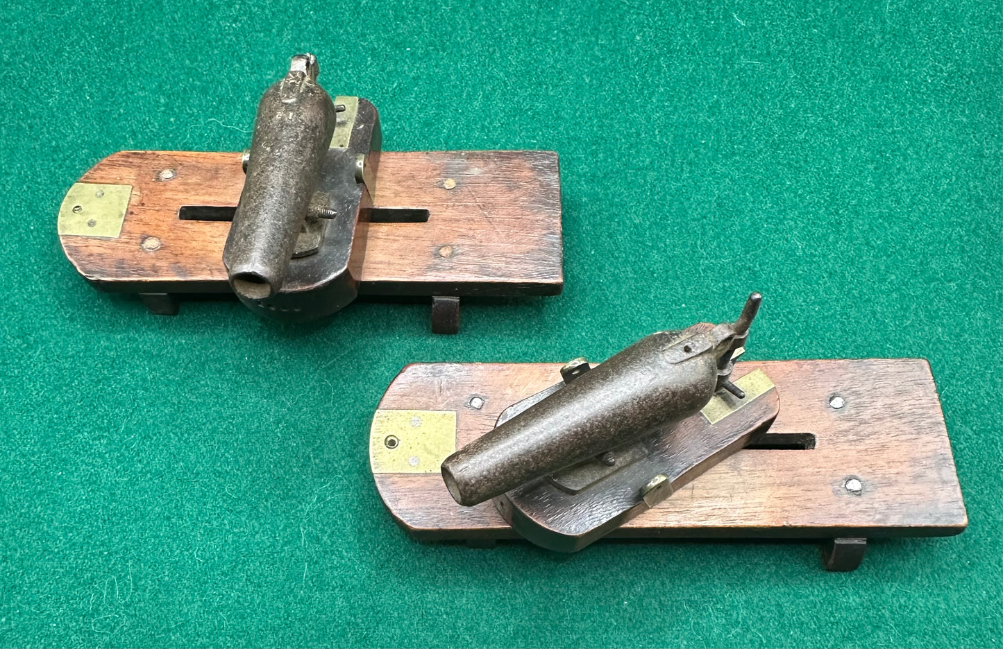 Victorian Model Or Desk Carronades Dated 1848