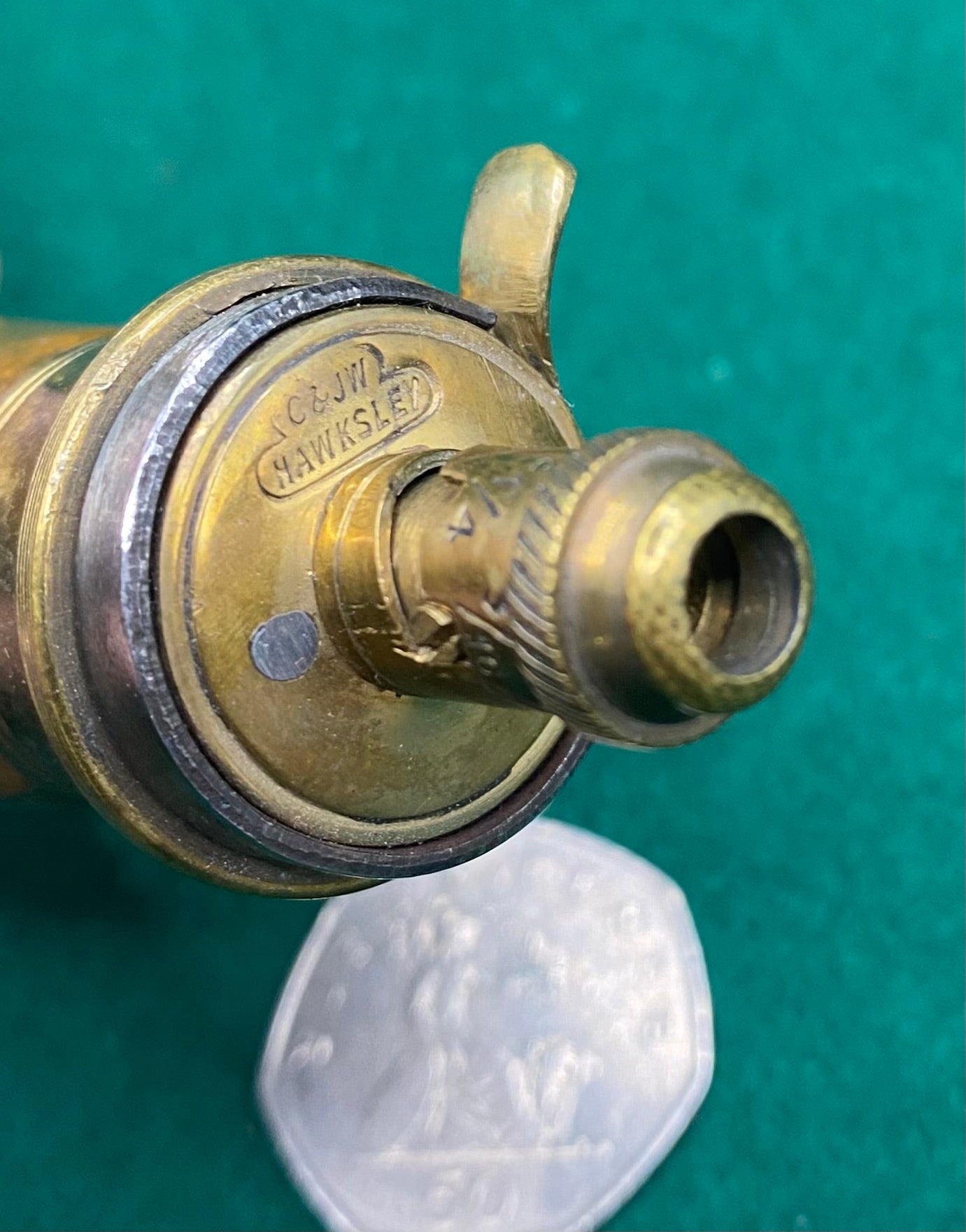 C & J W Hawksley Pistol Powder Flask