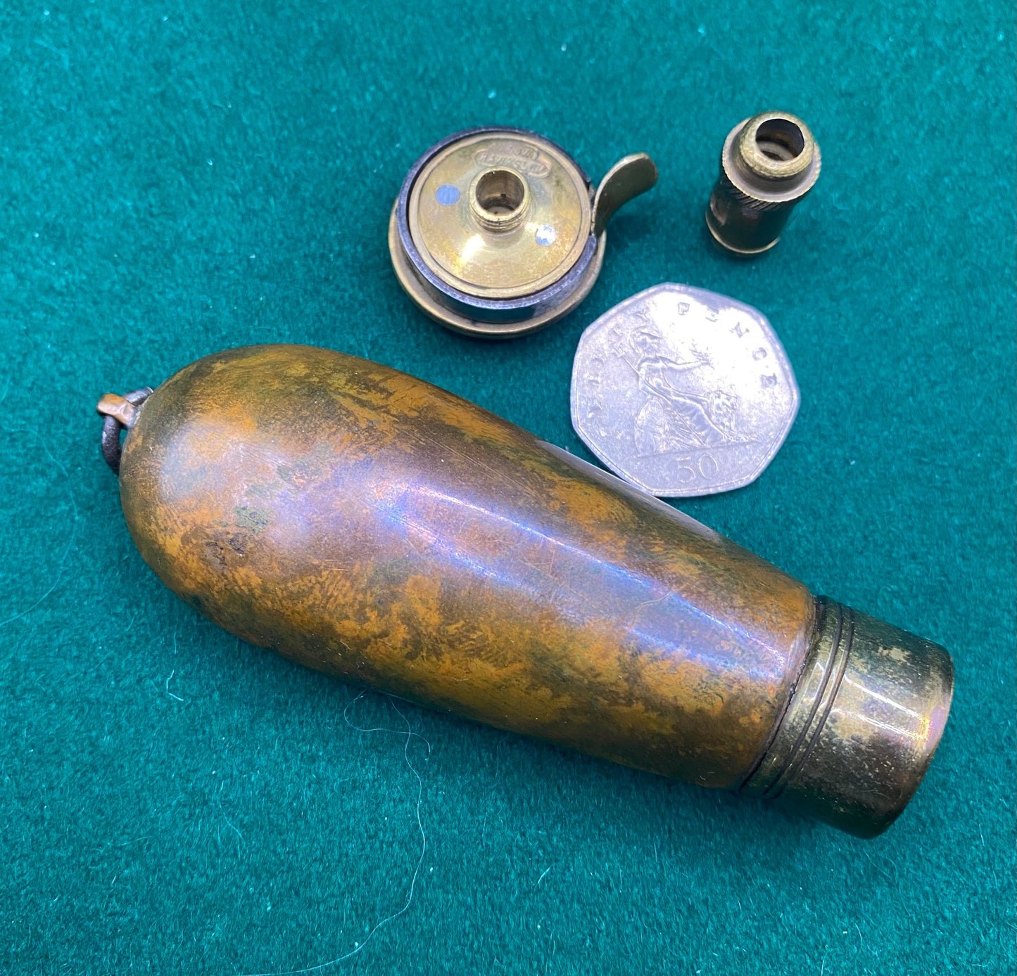 C & J W Hawksley Pistol Powder Flask