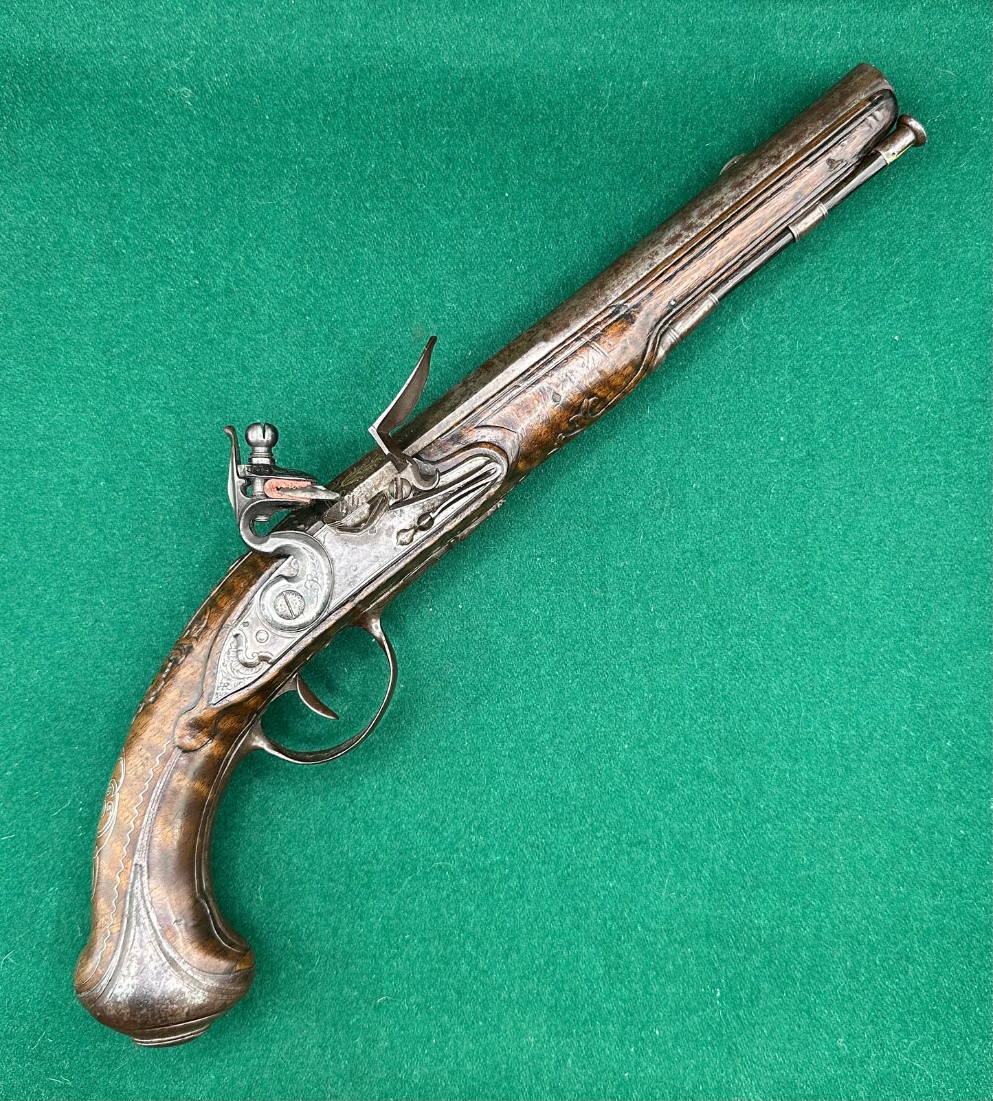 A Good Quality French Flintlock Holster Pistol