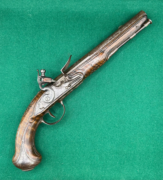 A Good Quality French Flintlock Holster Pistol