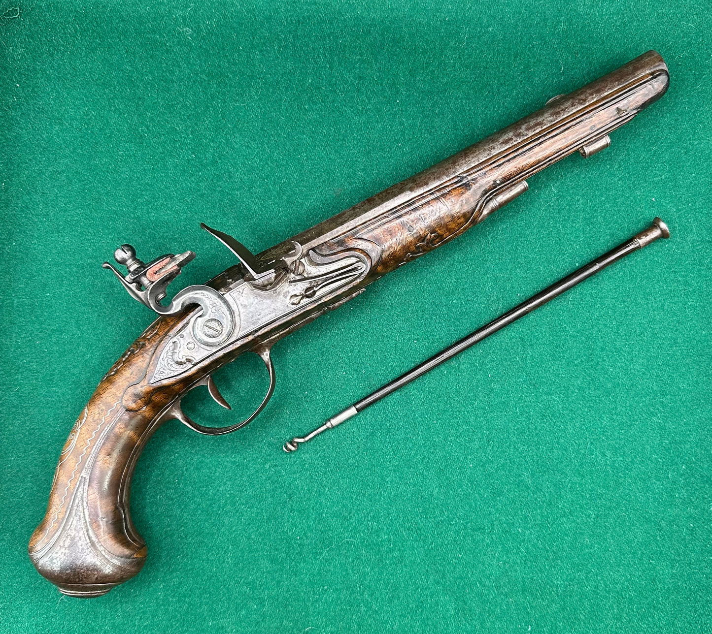 A Good Quality French Flintlock Holster Pistol