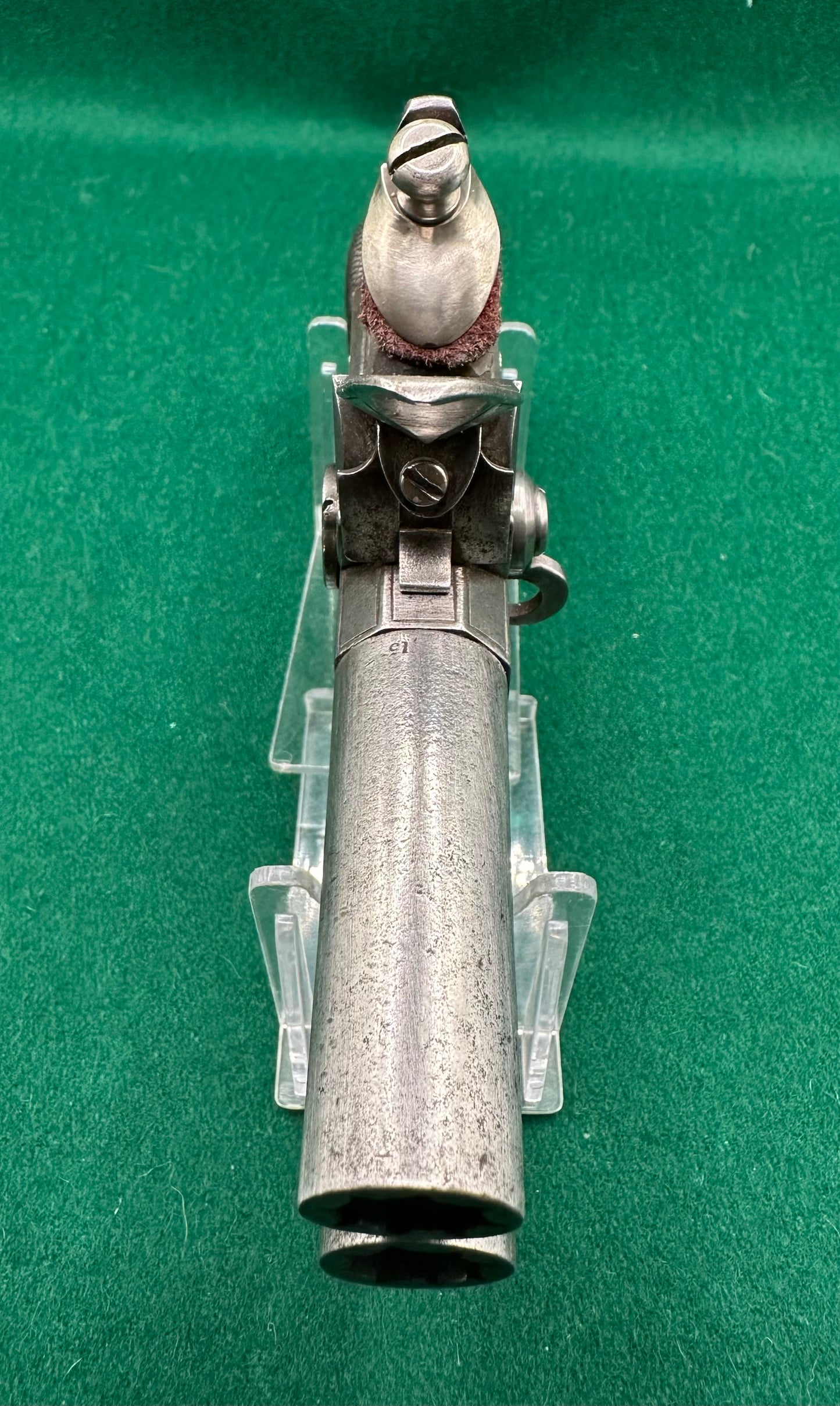 Large Tap Action Double Barrelled Flintlock Pistol By William Jones