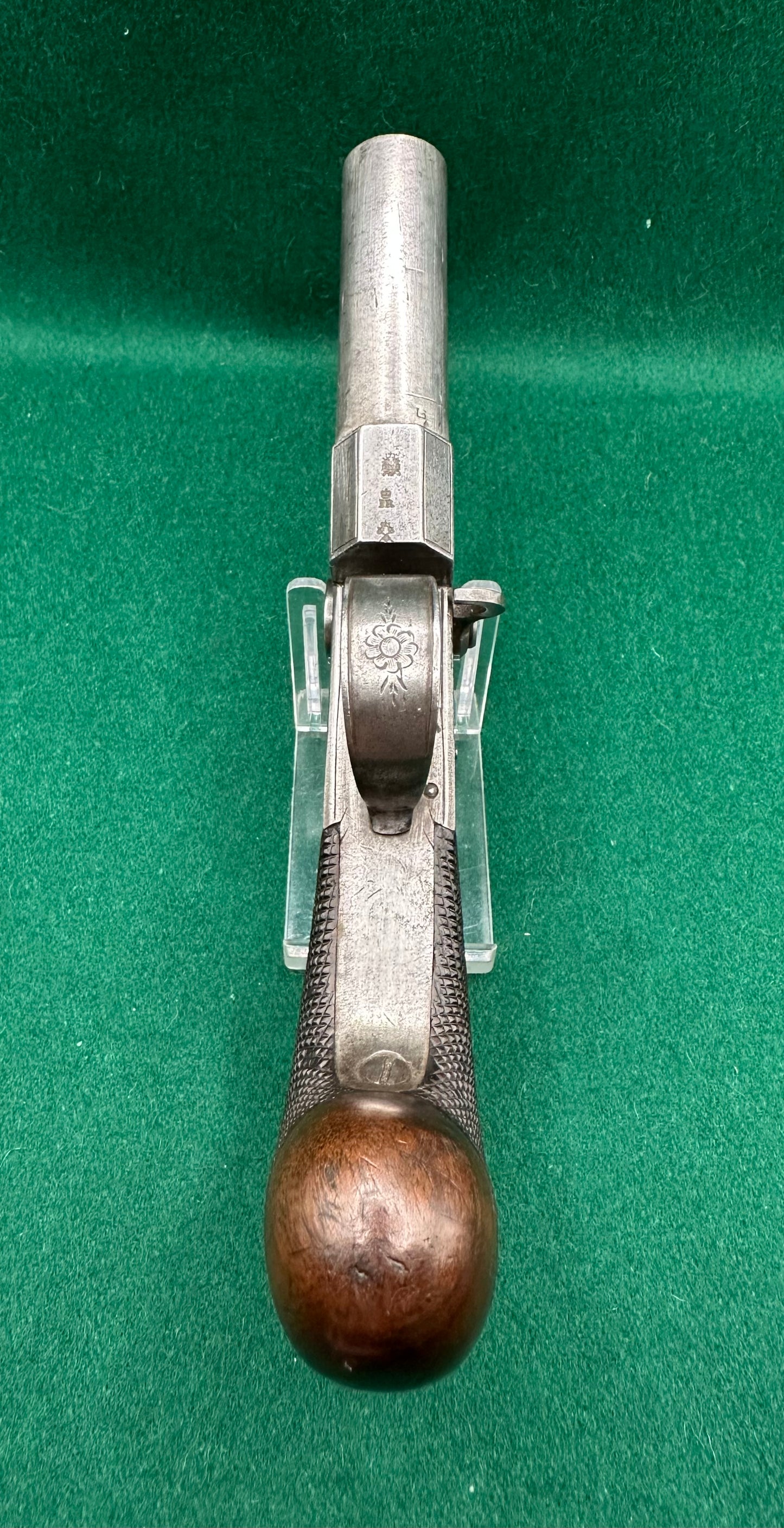Large Tap Action Double Barrelled Flintlock Pistol By William Jones