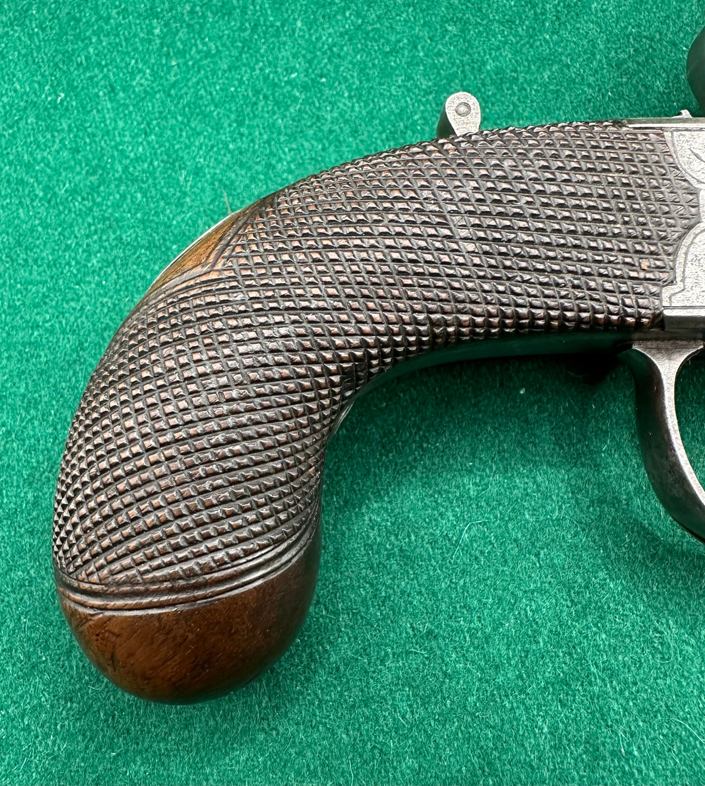Large Tap Action Double Barrelled Flintlock Pistol By William Jones