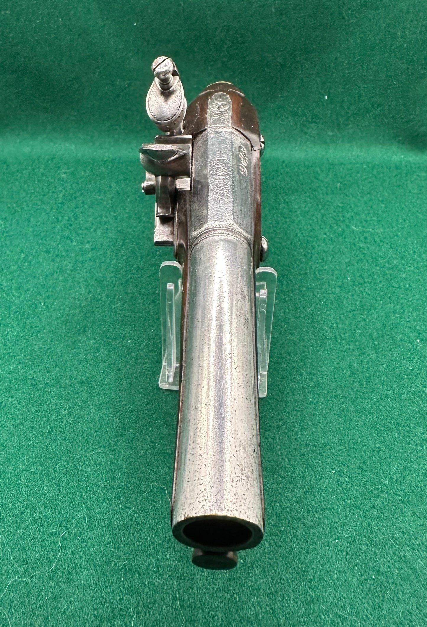 Early Flintlock Travelling Pistol By John Sheppard Of London
