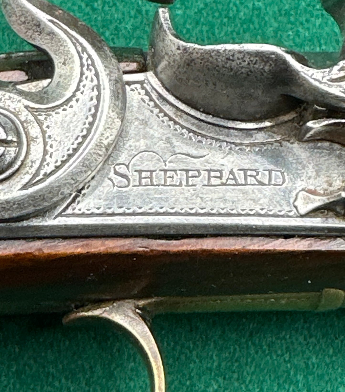 Early Flintlock Travelling Pistol By John Sheppard Of London
