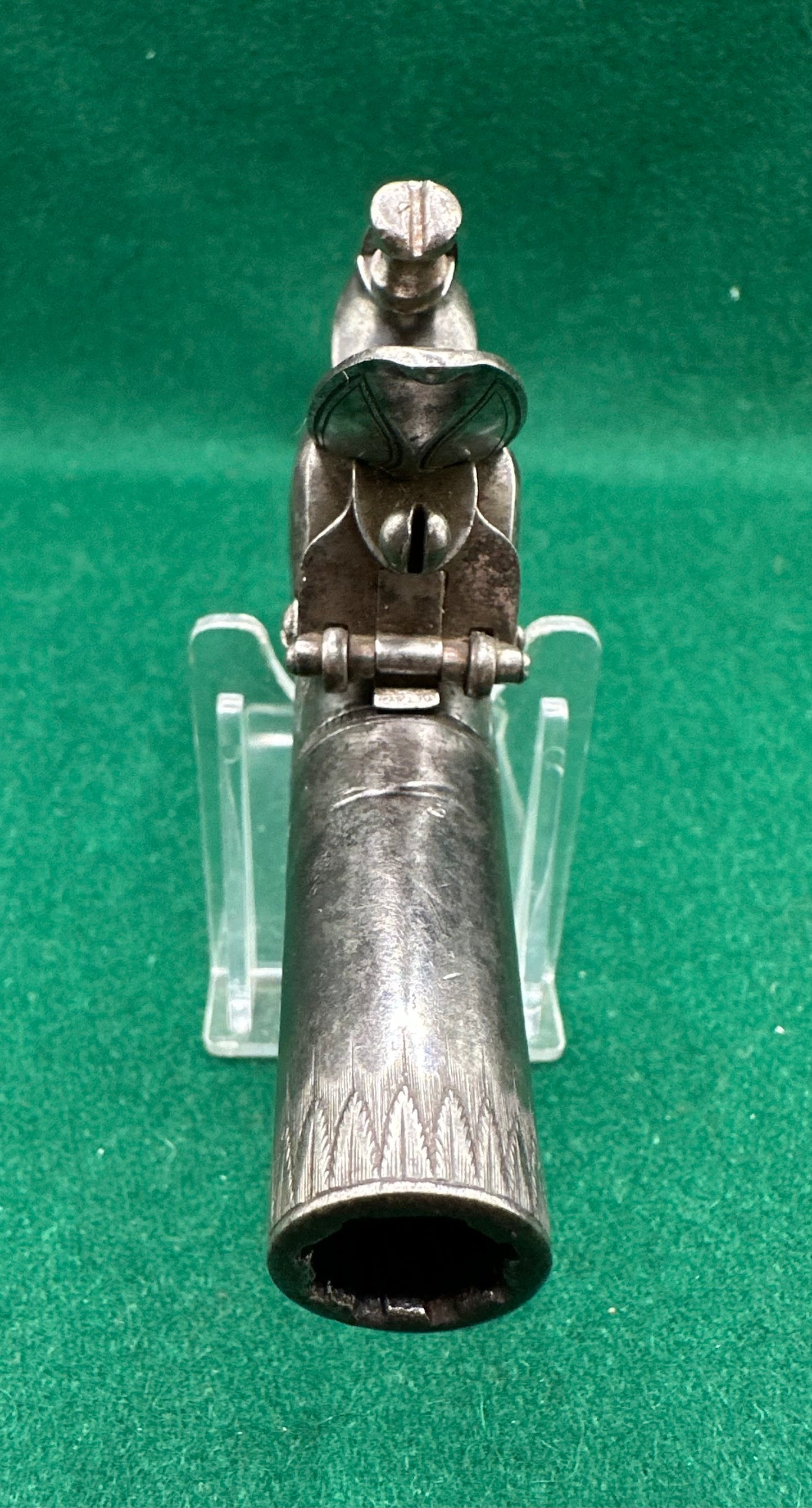 A High Quality Round Framed Flintlock Pocket Pistol By William Wood Of Worcester
