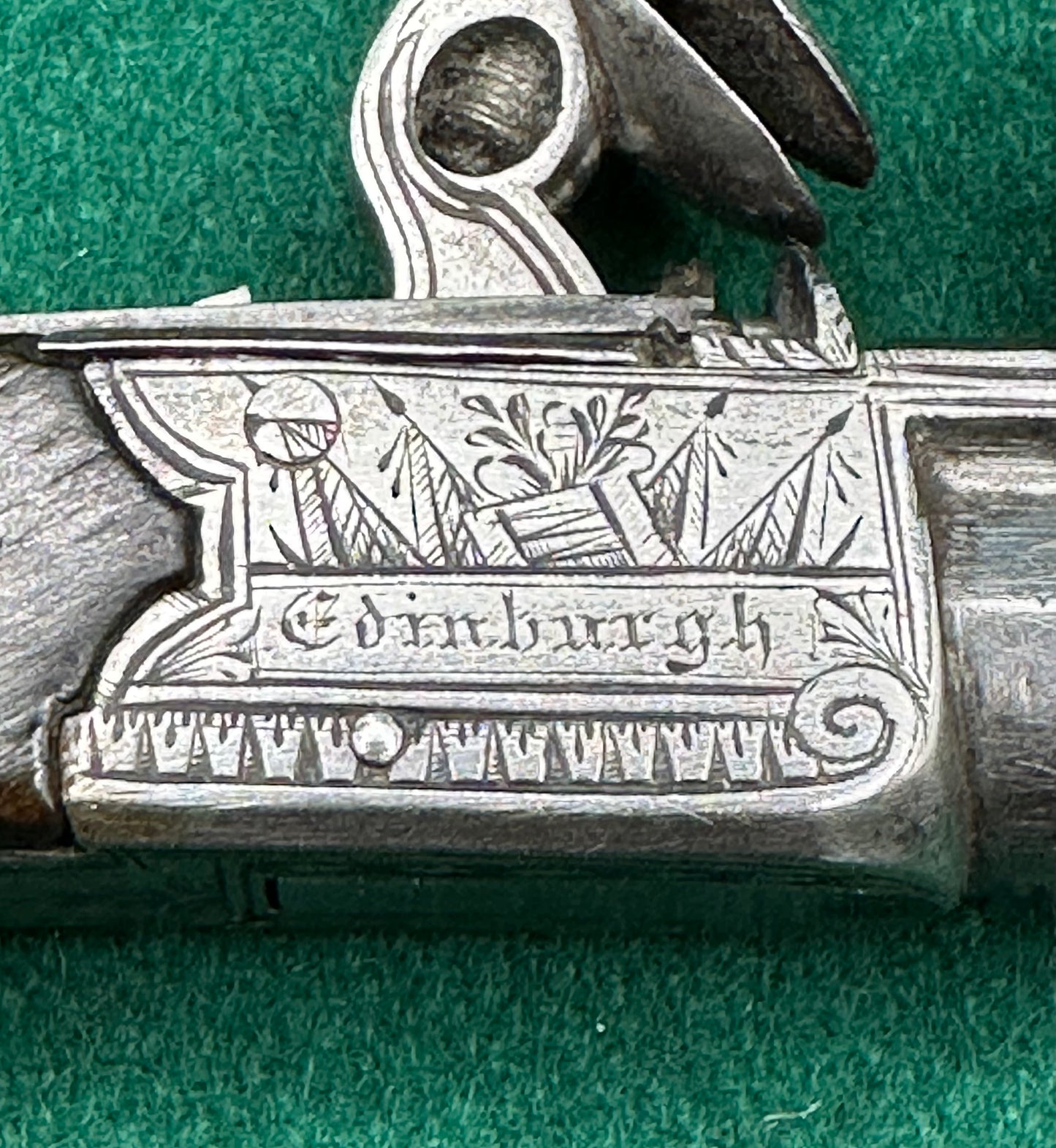 Scottish Boxlock Flintlock Muff Pistol By William McLauchlan