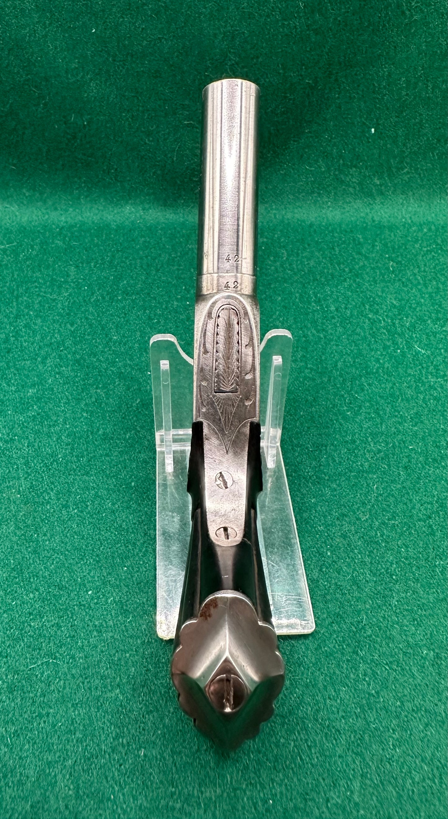 A Fine But Unsigned French or Belgian Percussion Cap Pocket Pistol