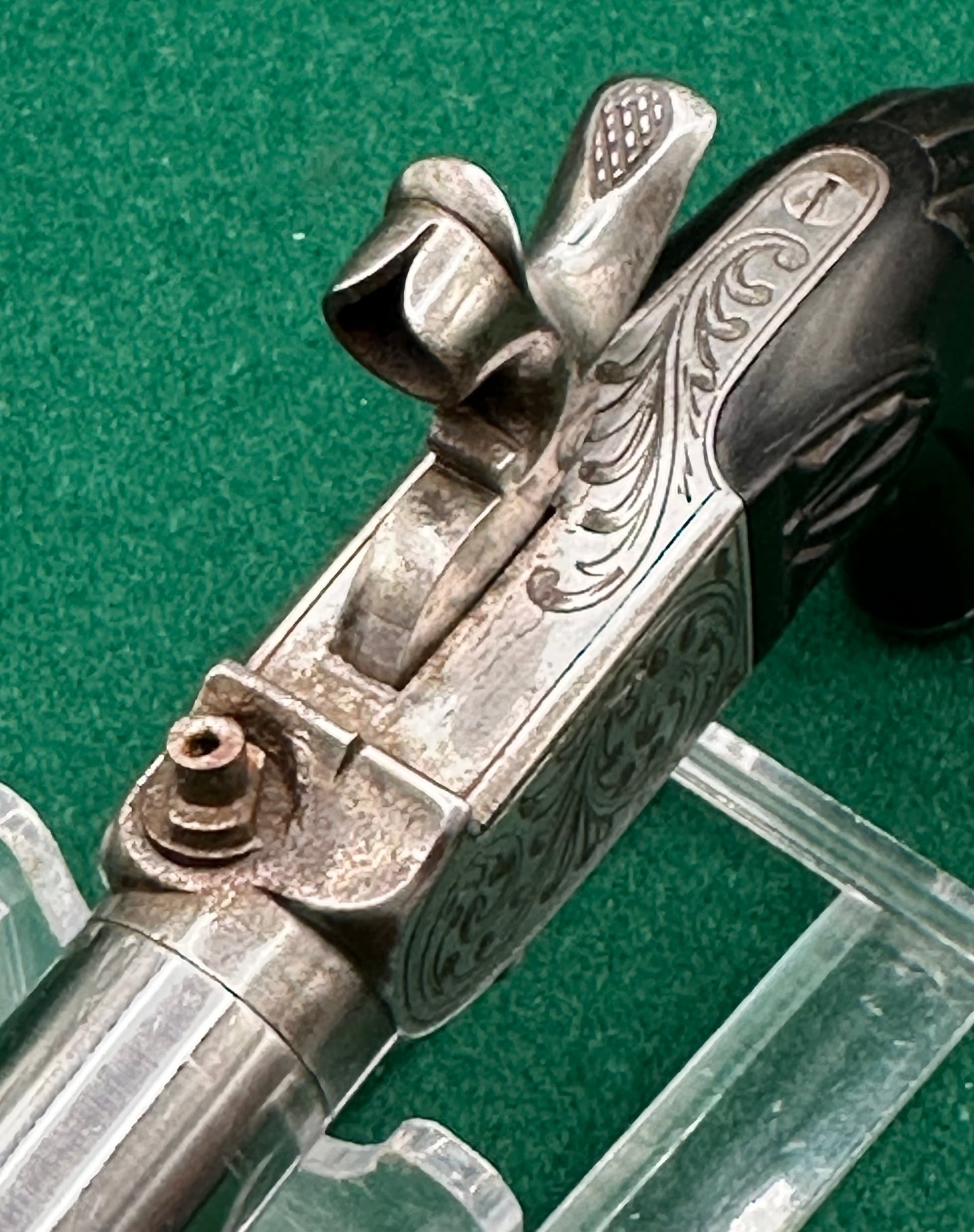 A Fine But Unsigned French or Belgian Percussion Cap Pocket Pistol