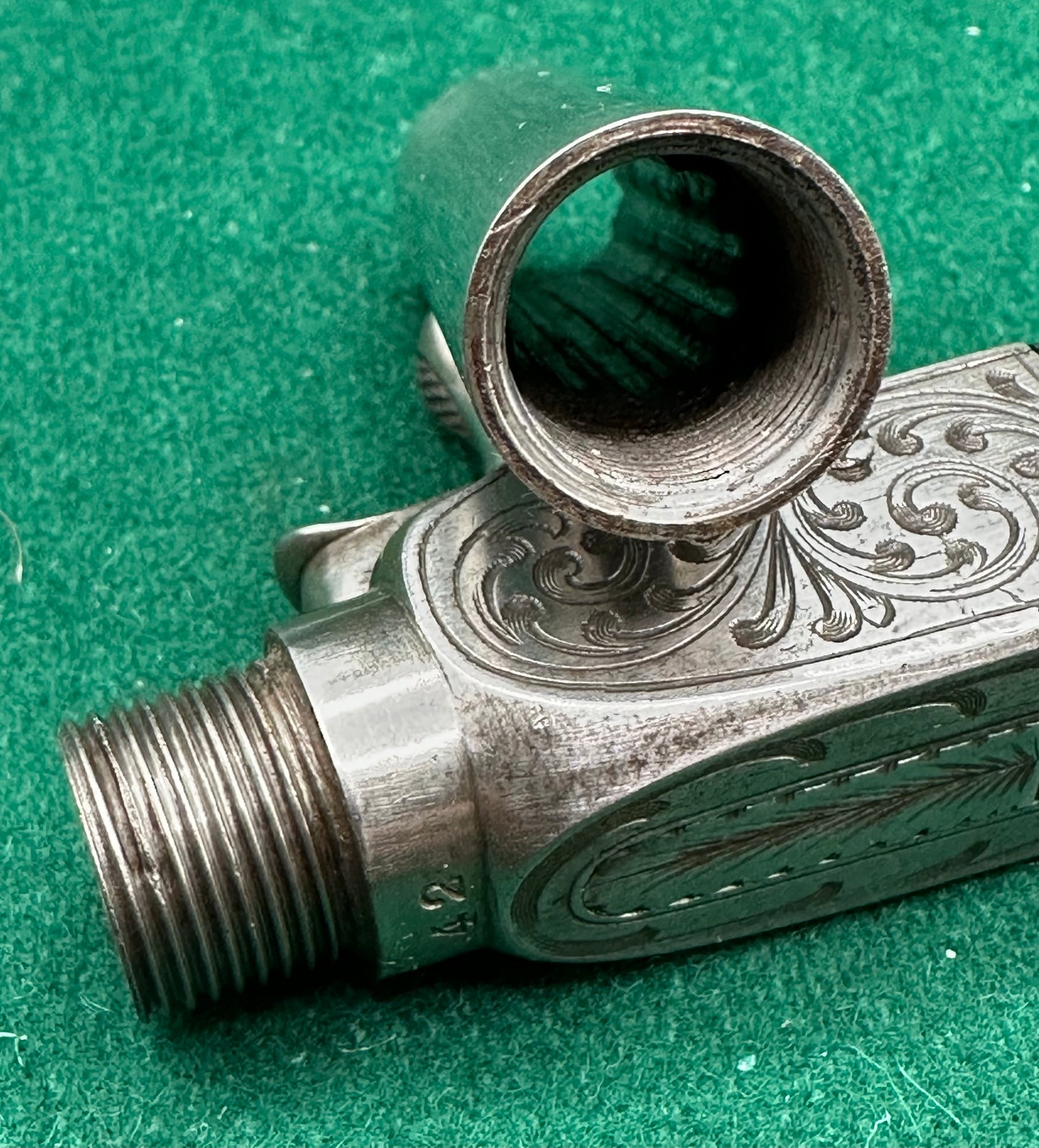 A Fine But Unsigned French or Belgian Percussion Cap Pocket Pistol