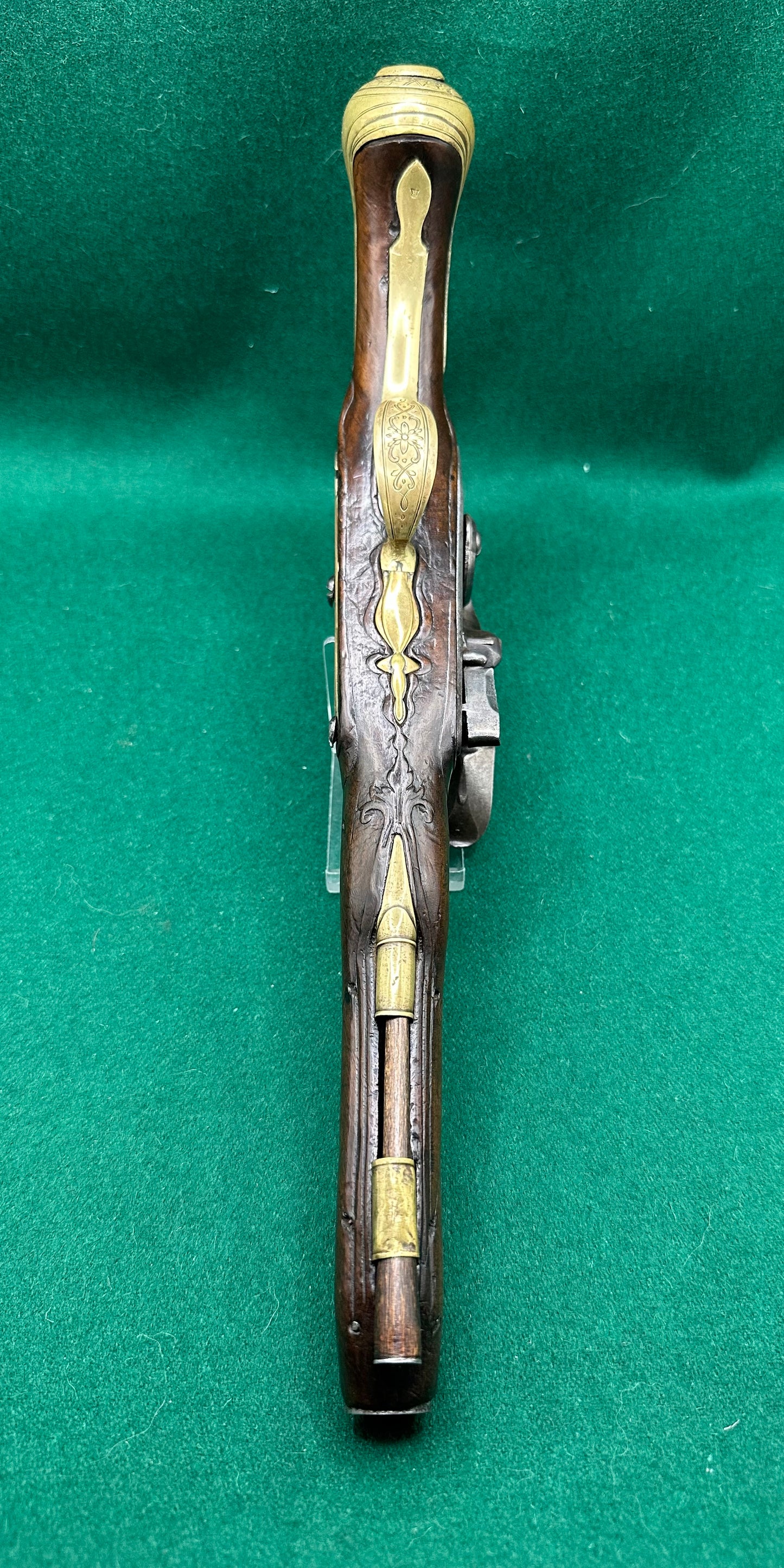 A Lovely French Flintlock Holster Pistol Signed Peborde A Paris