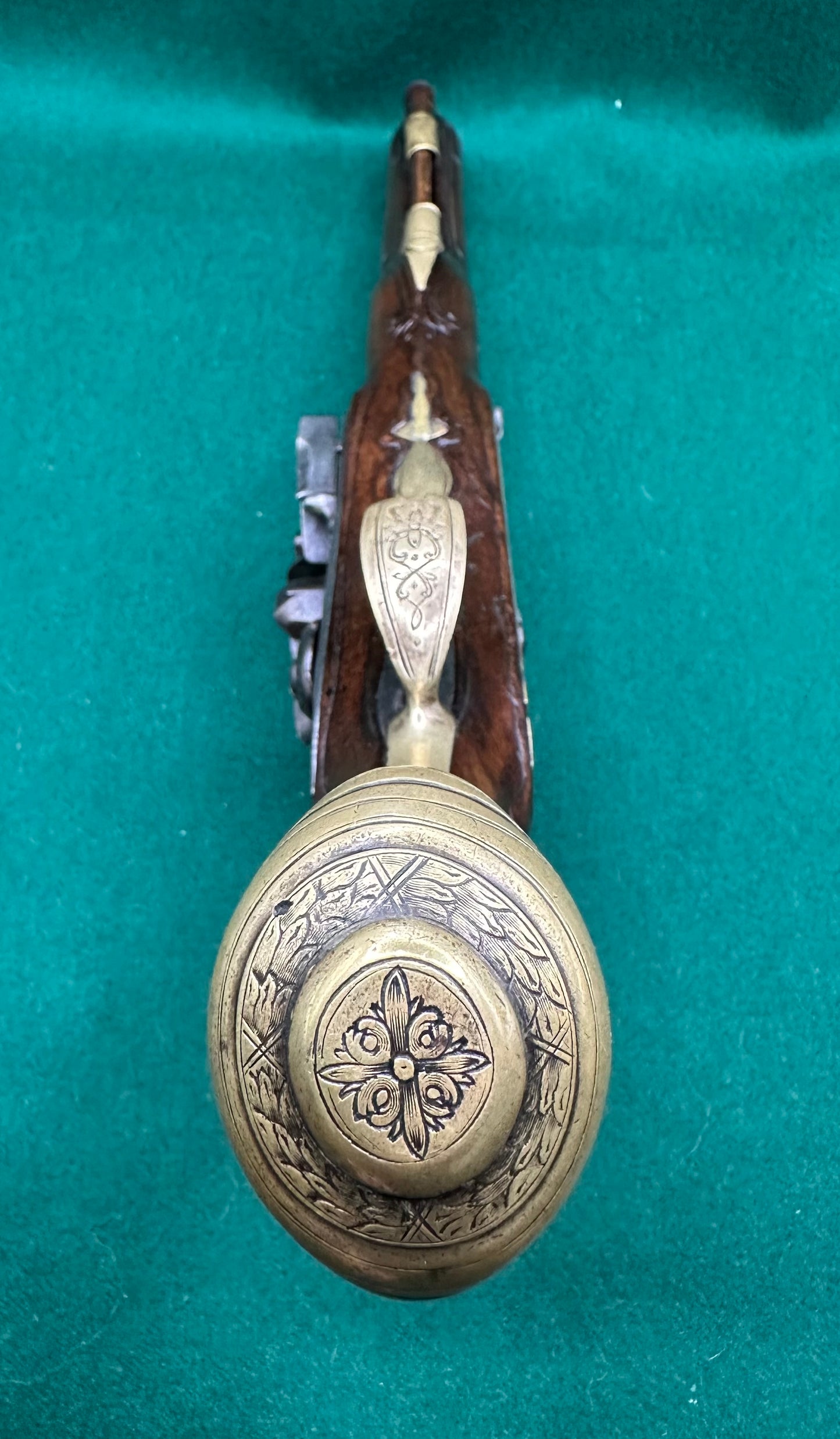 A Lovely French Flintlock Holster Pistol Signed Peborde A Paris