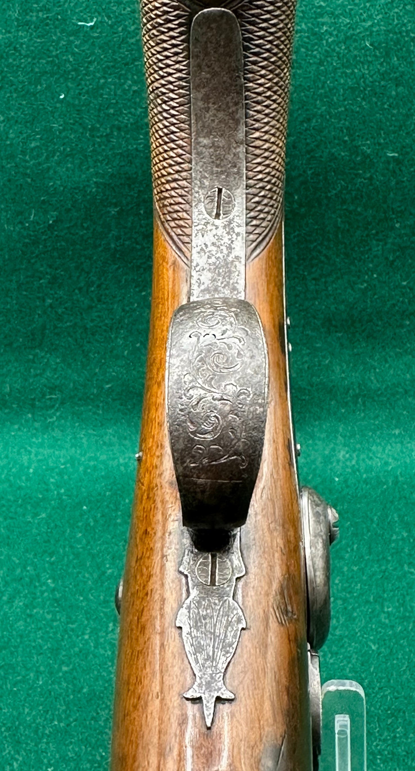 Percussion Cap Overcoat Or Travelling Pistol Signed Manton & Son London