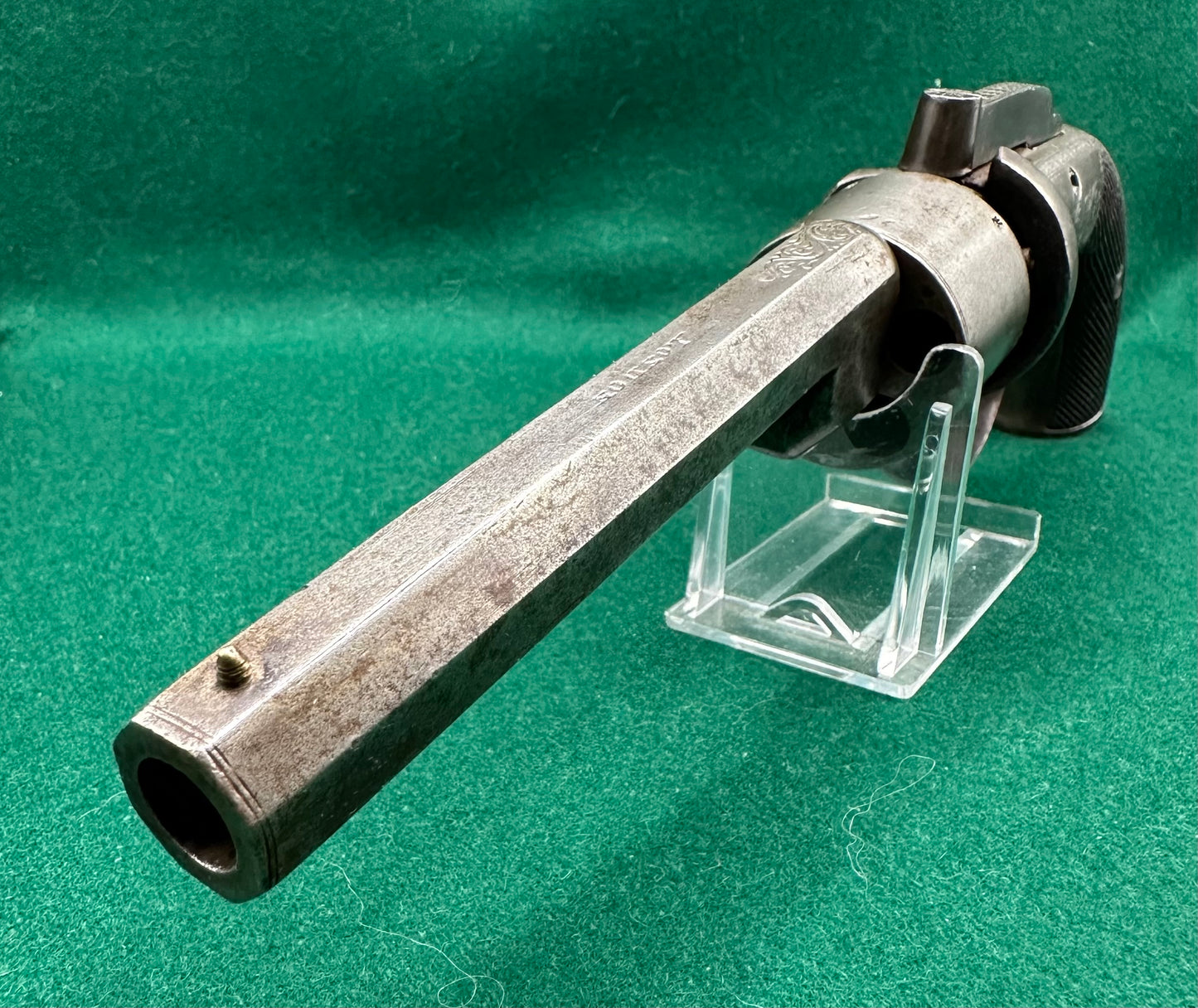A Large 5 Shot Percussion Cap Transitional Revolver