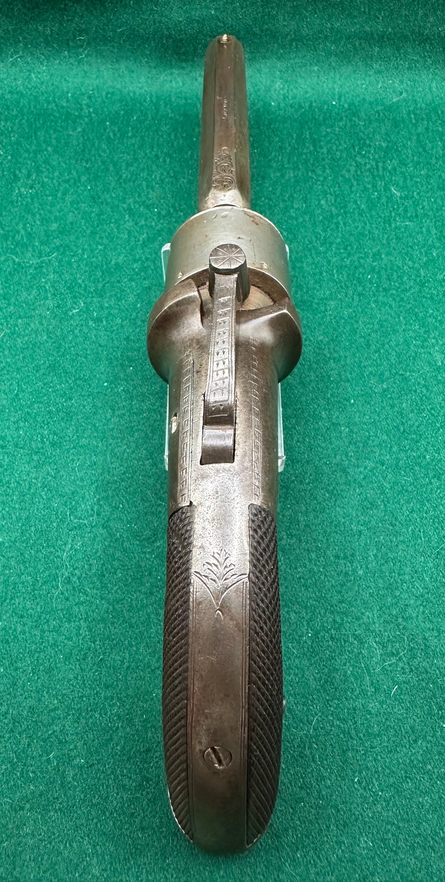 A Large 5 Shot Percussion Cap Transitional Revolver