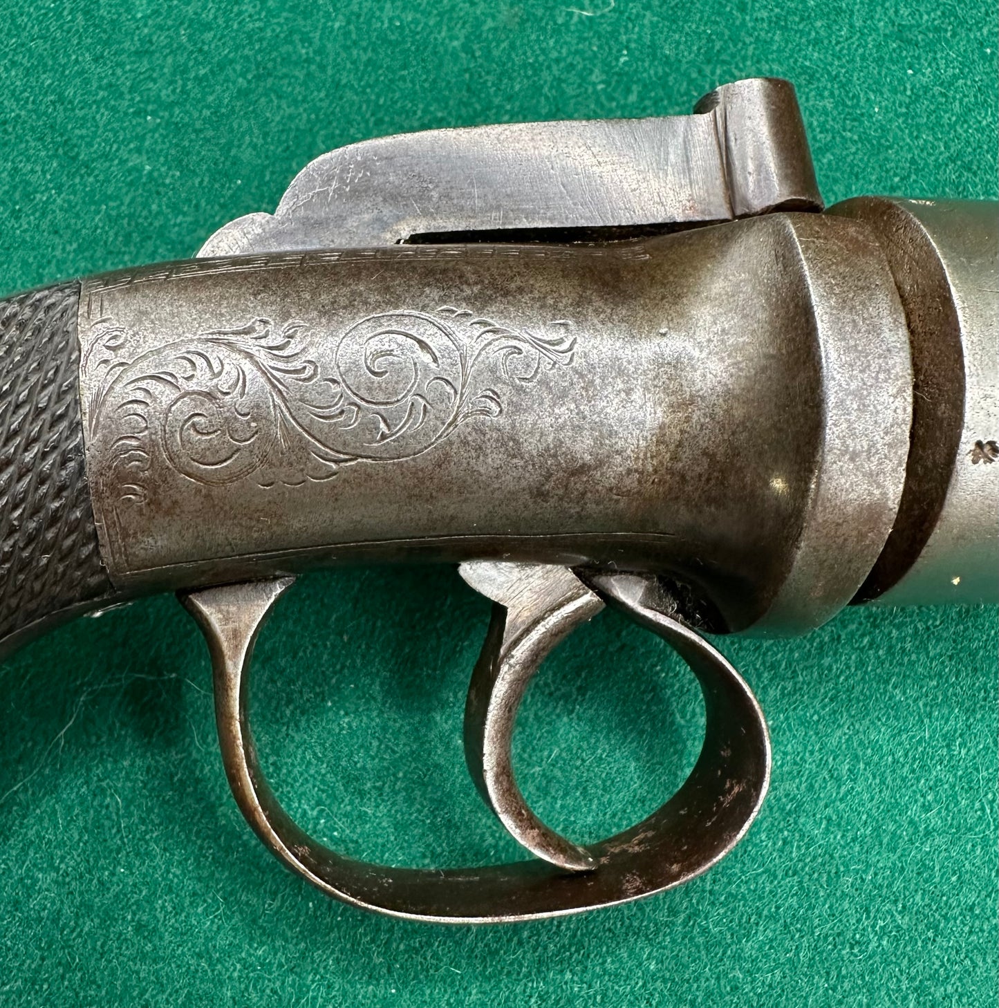 A Large 5 Shot Percussion Cap Transitional Revolver