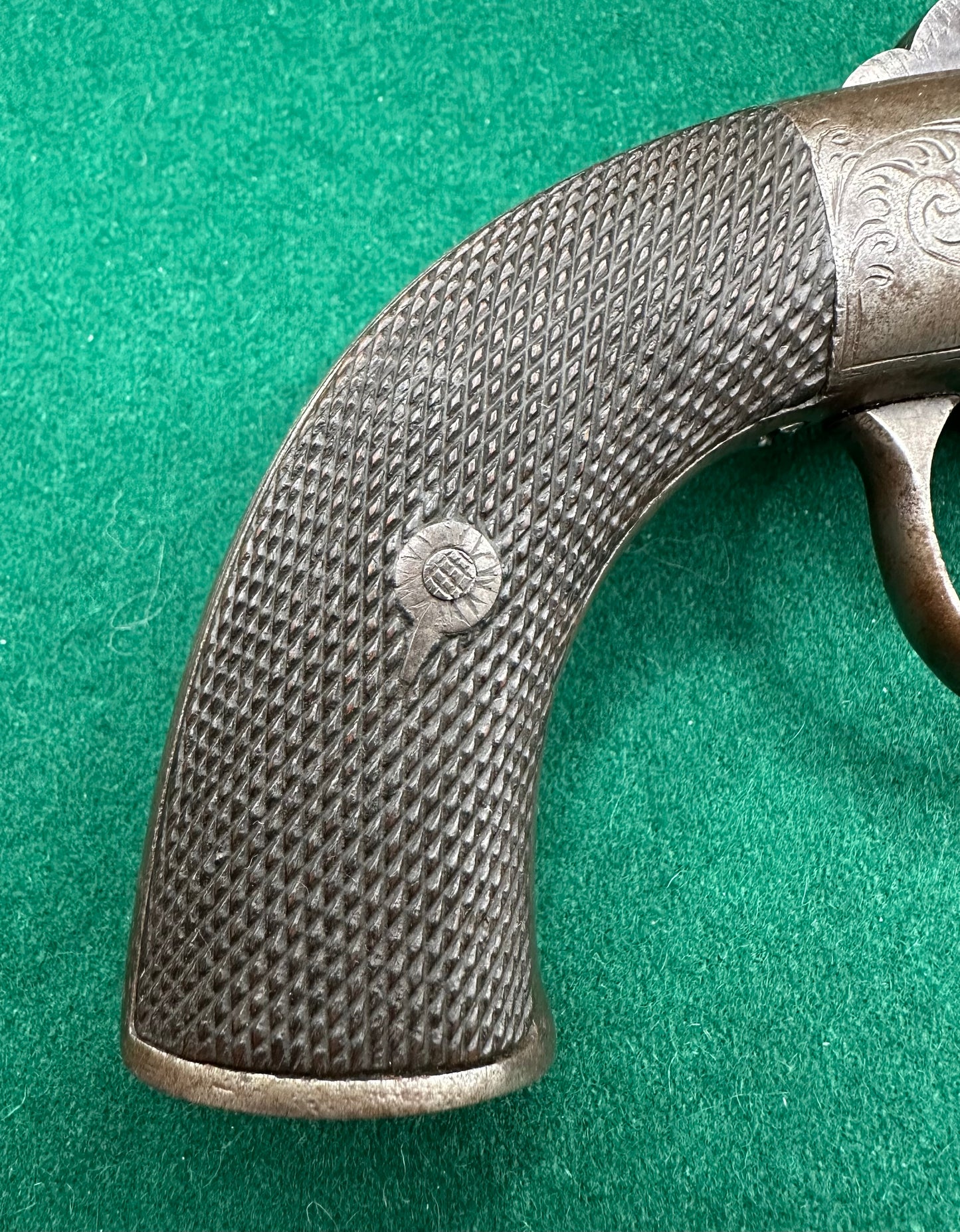 A Large 5 Shot Percussion Cap Transitional Revolver