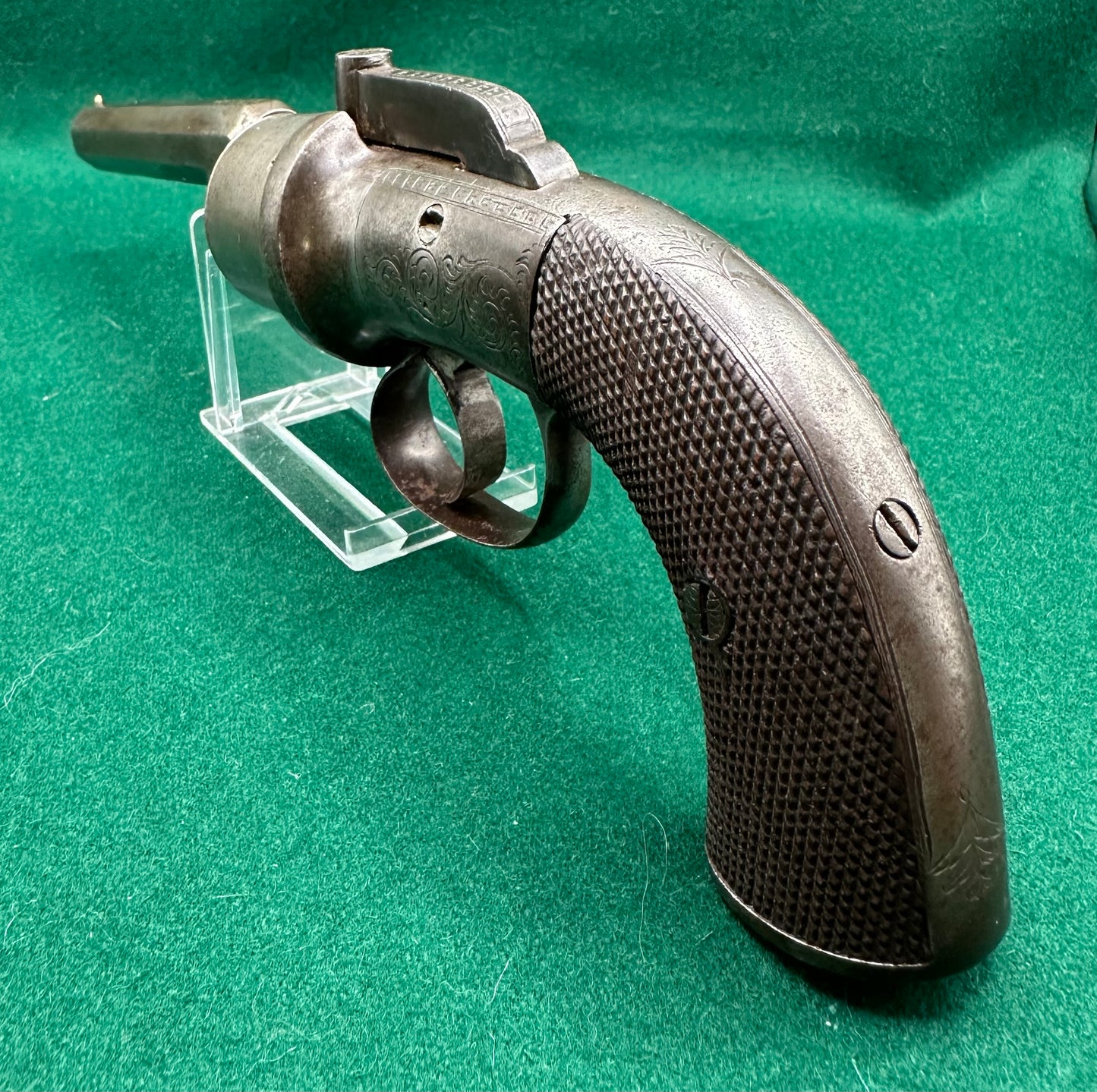 A Large 5 Shot Percussion Cap Transitional Revolver