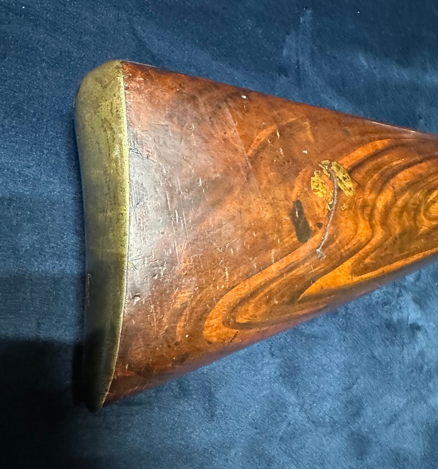 Brass Barrelled Blunderbuss With A Top Mounted Bayonet Converted To Percussion Cap