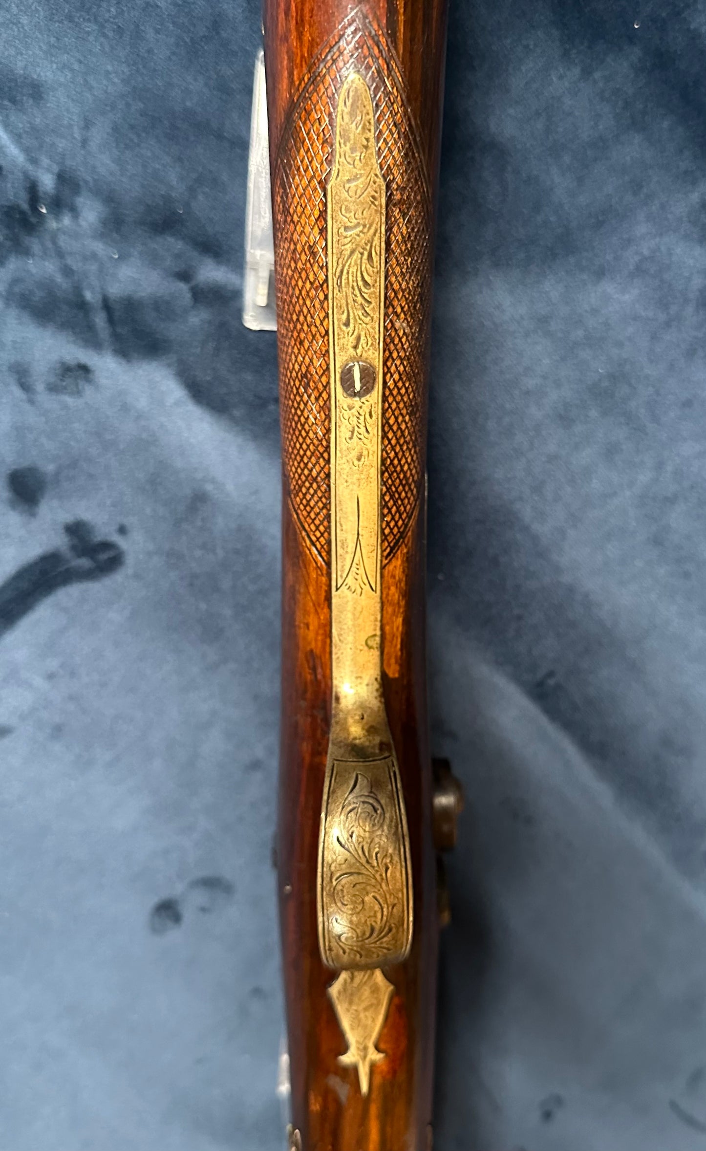 Brass Barrelled Blunderbuss With A Top Mounted Bayonet Converted To Percussion Cap