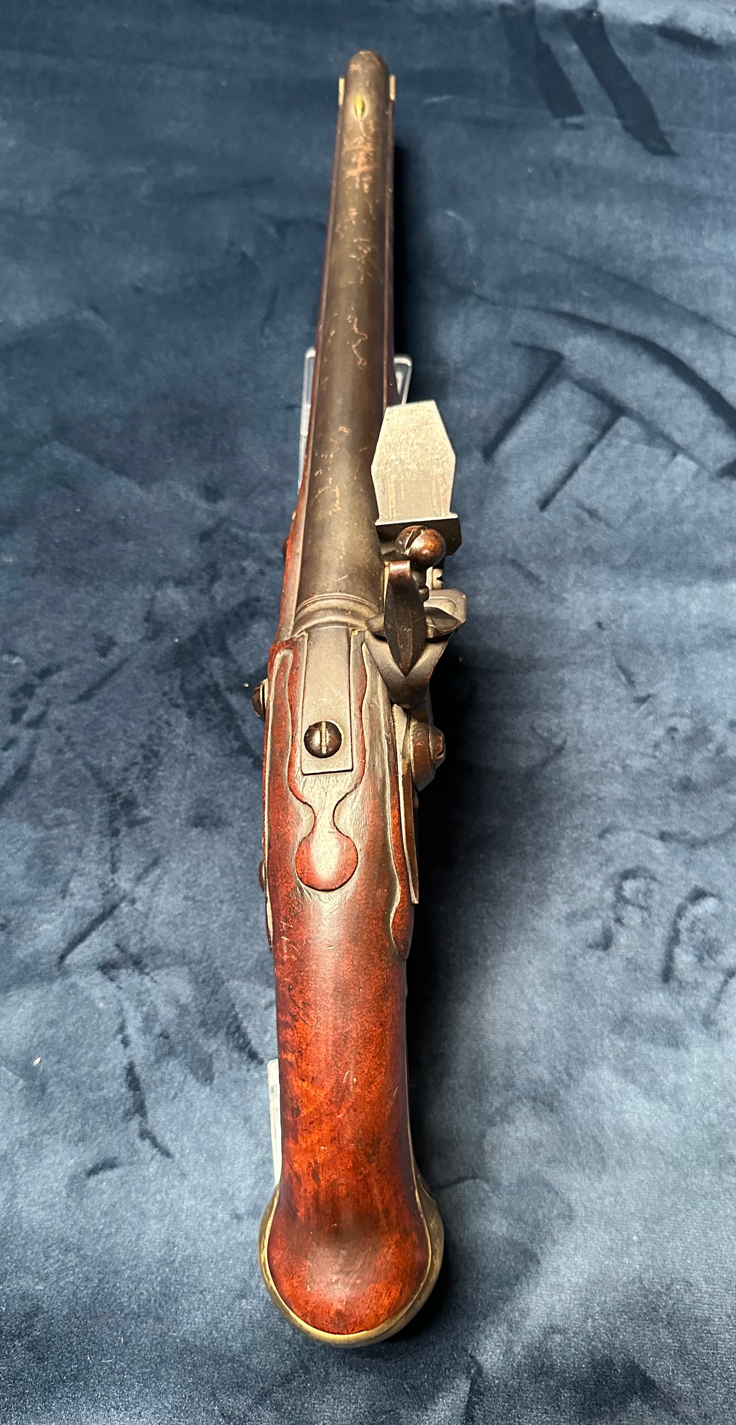 Very Large Flintlock Holster Pistol Signed "Claude Niquet a Liege"