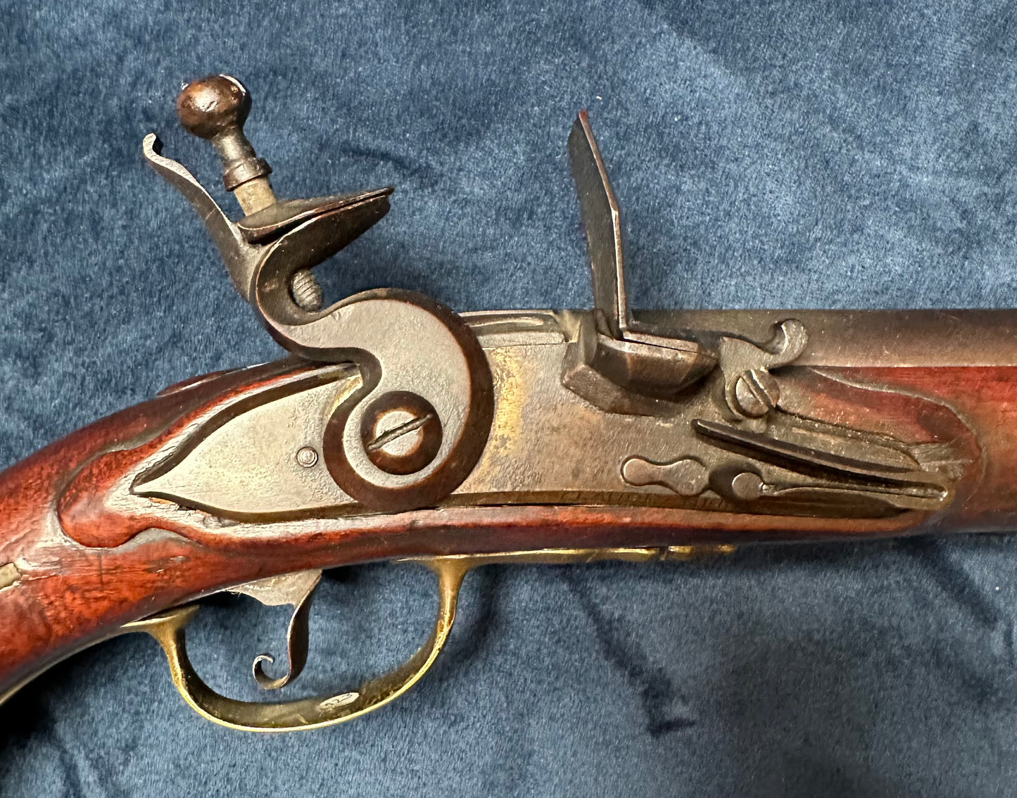 Very Large Flintlock Holster Pistol Signed "Claude Niquet a Liege"