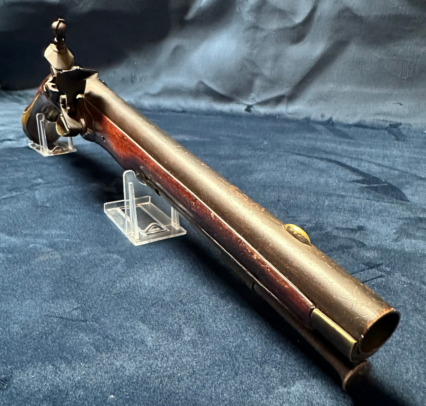 Very Large Flintlock Holster Pistol Signed "Claude Niquet a Liege"