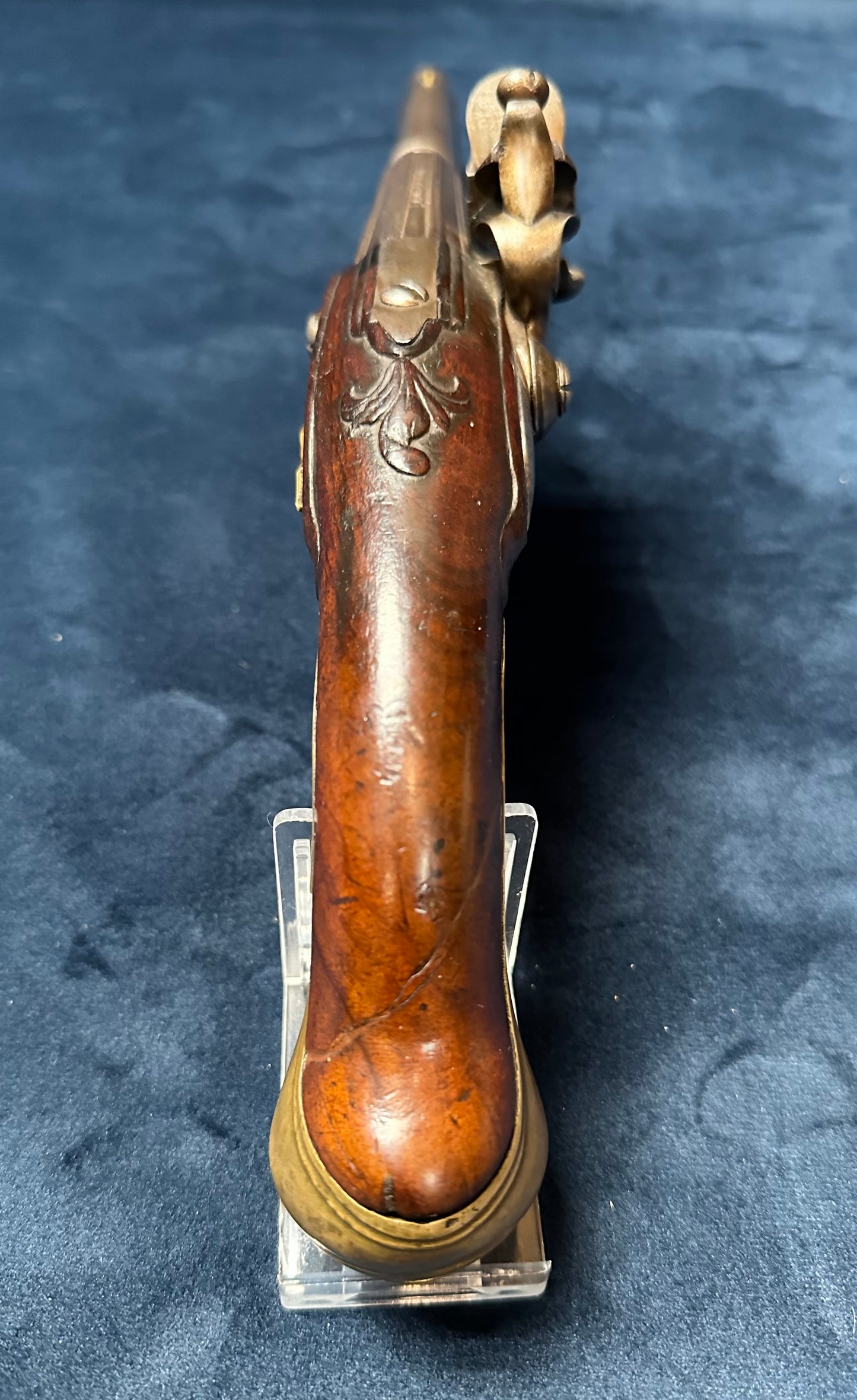 Full Stocked Flintlock Holster Pistol Signed Lazaro Lazarino