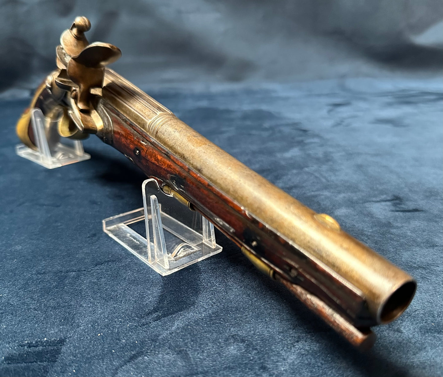Full Stocked Flintlock Holster Pistol Signed Lazaro Lazarino