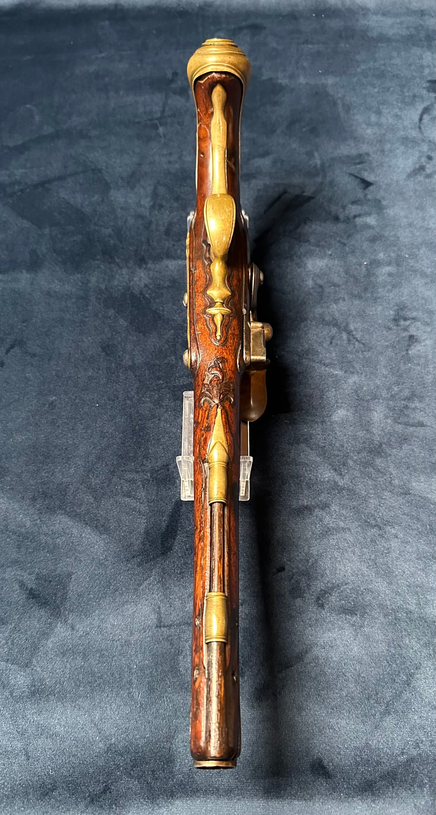 Full Stocked Flintlock Holster Pistol Signed Lazaro Lazarino
